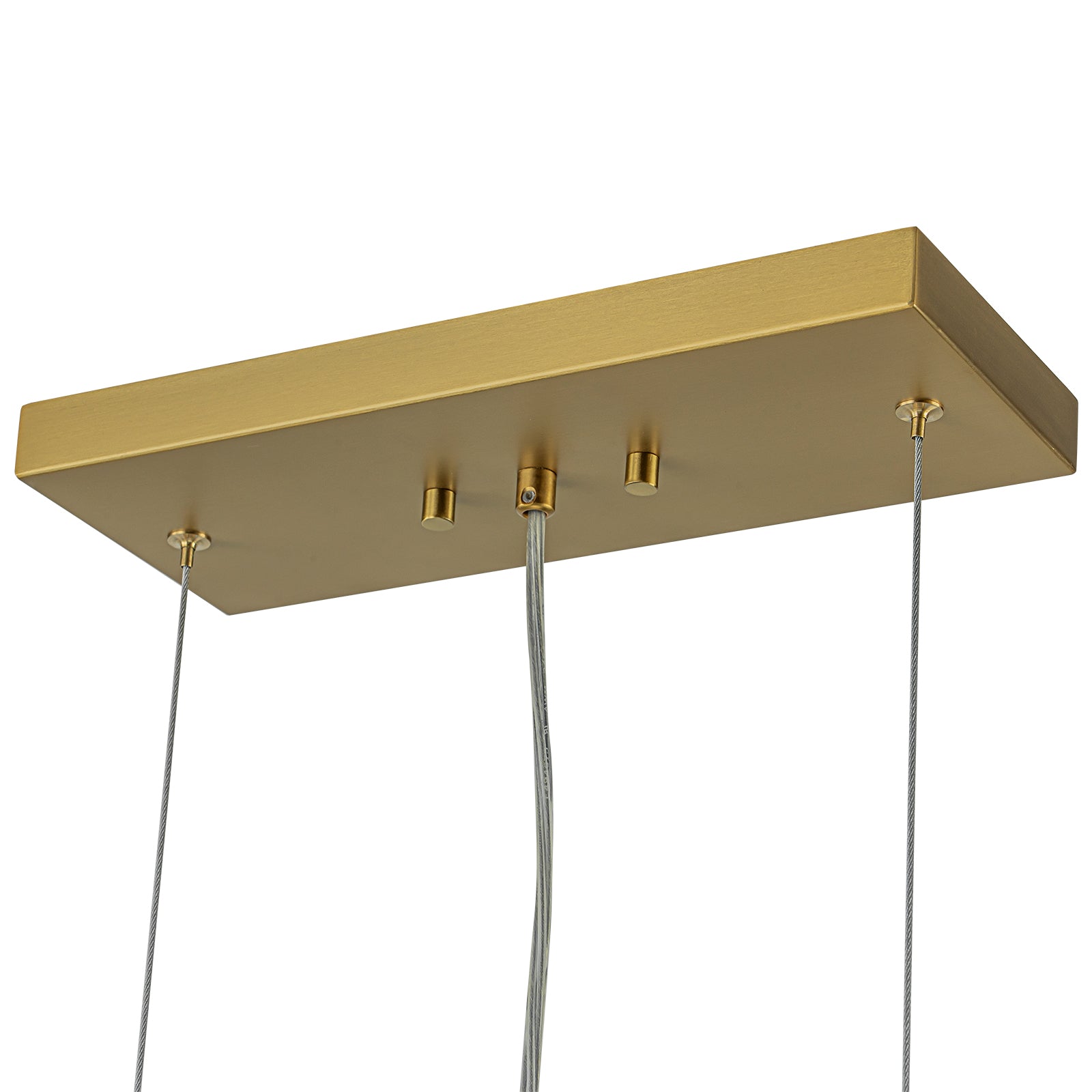 Glowlings 10-flammiger moderner 42" breiter großer linearer Kronleuchter aus klarem Kugelglas