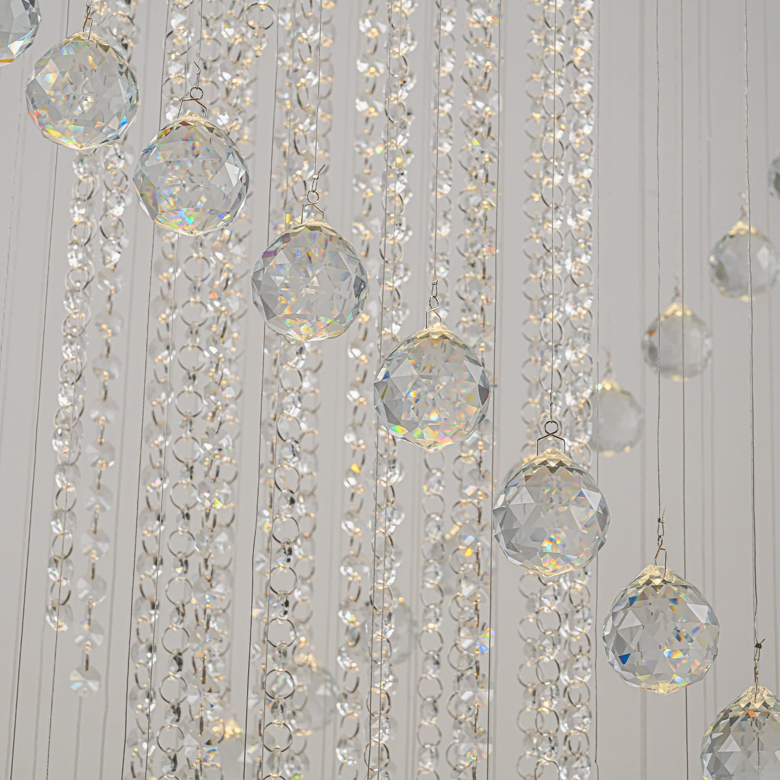 Glowlings 10-Light 98"H Luxury Double Spiral Raindrop Crystal Foyer Chandelier For High Ceilings