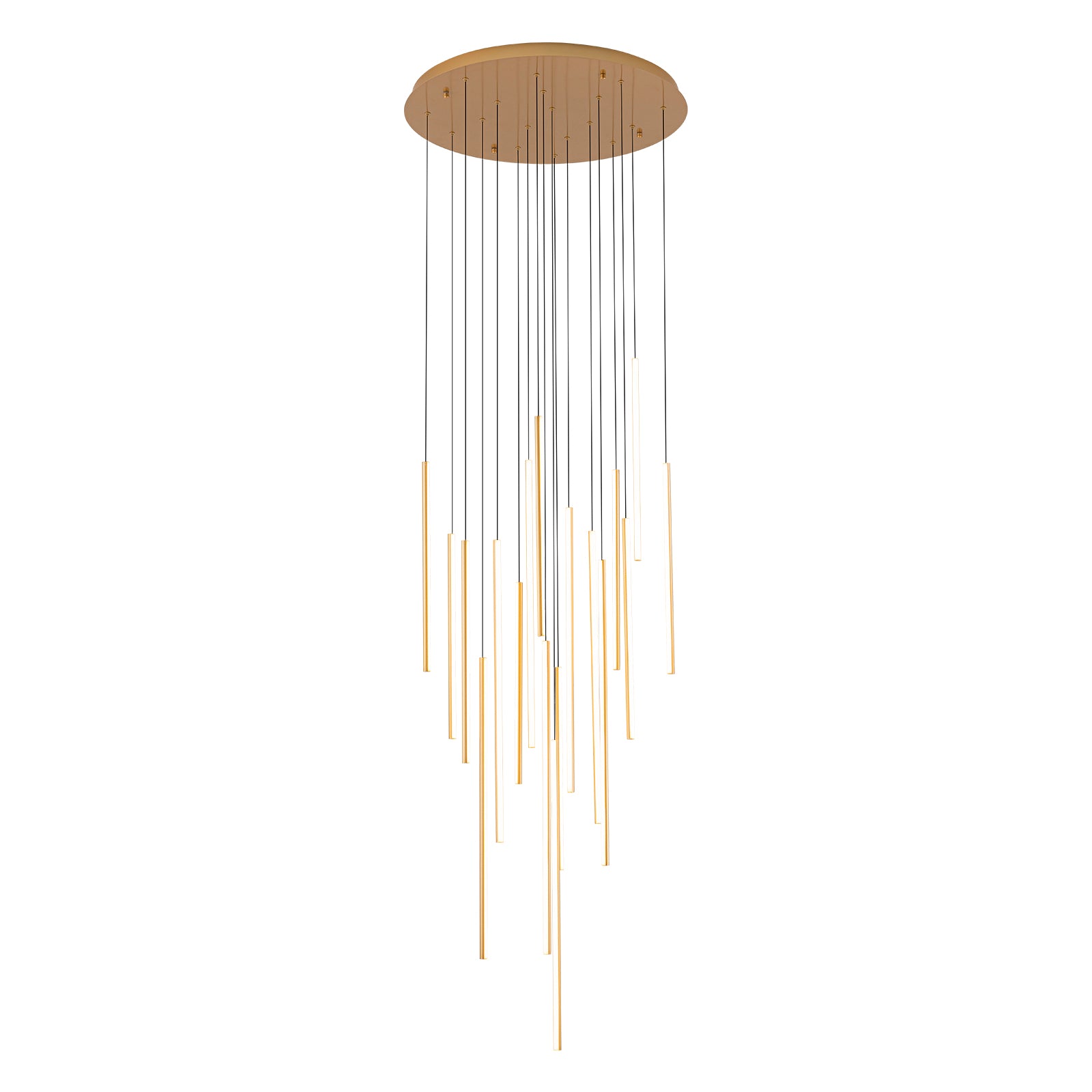 Glowlings 12/18-Licht Moderne Zylinder Linear LED Pendelleuchte für Treppenhaus