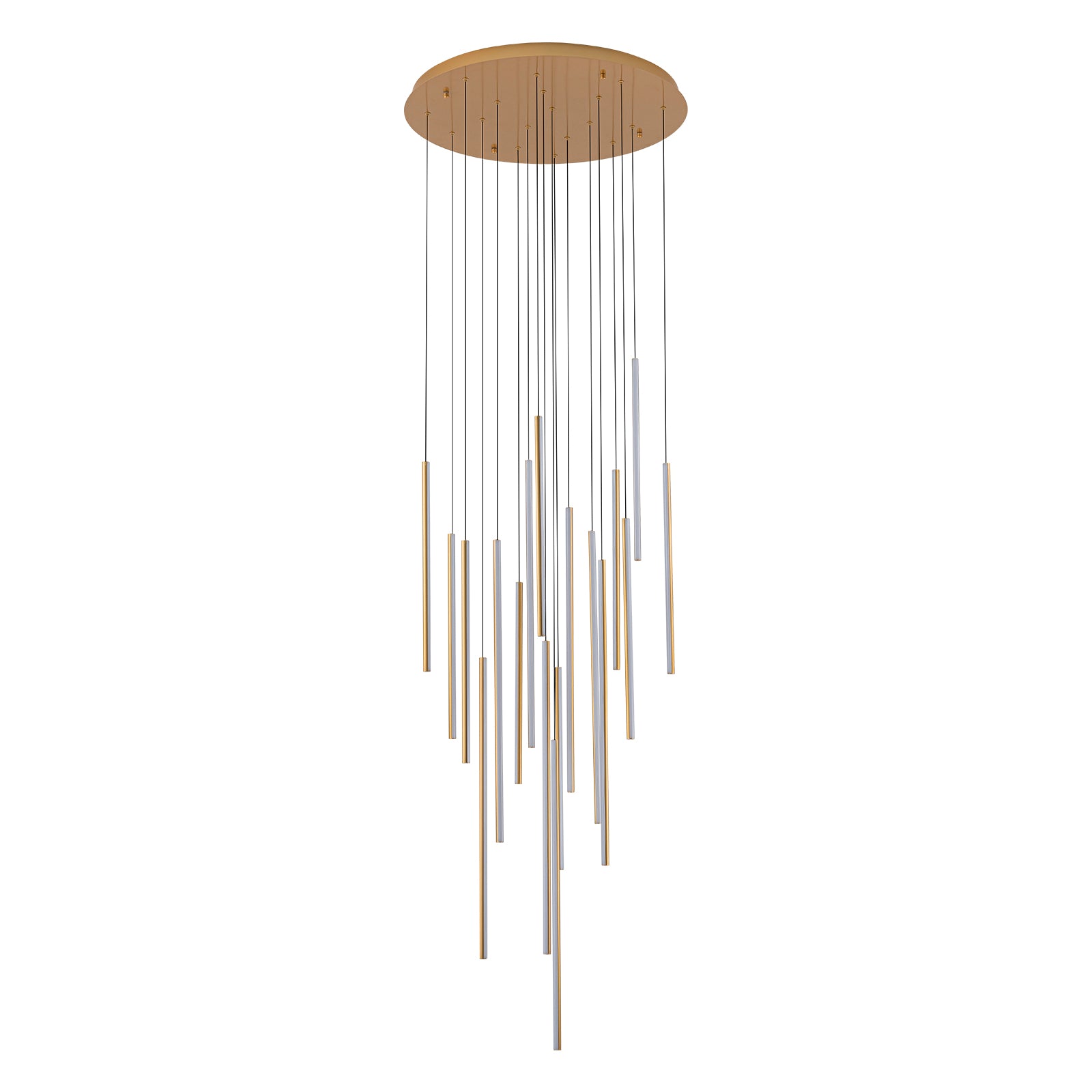 Glowlings 12/18-Licht Moderne Zylinder Linear LED Pendelleuchte für Treppenhaus