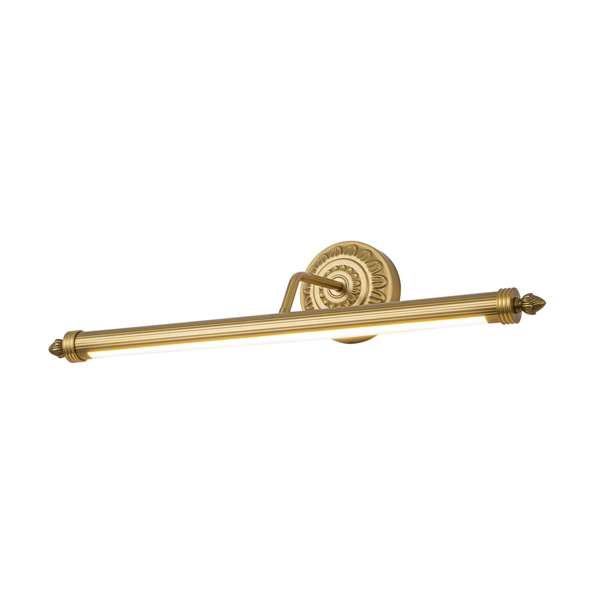 Glowlings 1-Light Antique Brass LED Picture Light, Dimmable Wall Mounted Art Light Sconce for Paintings Gallery Display