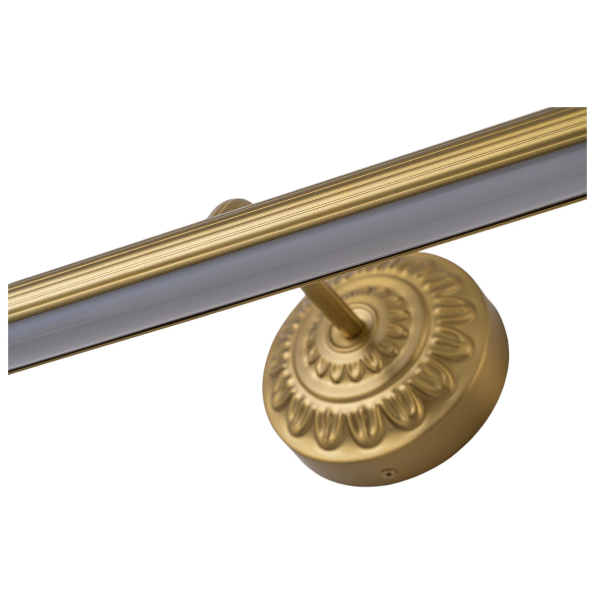 Glowlings 1-Light Antique Brass LED Picture Light, Dimmable Wall Mounted Art Light Sconce for Paintings Gallery Display