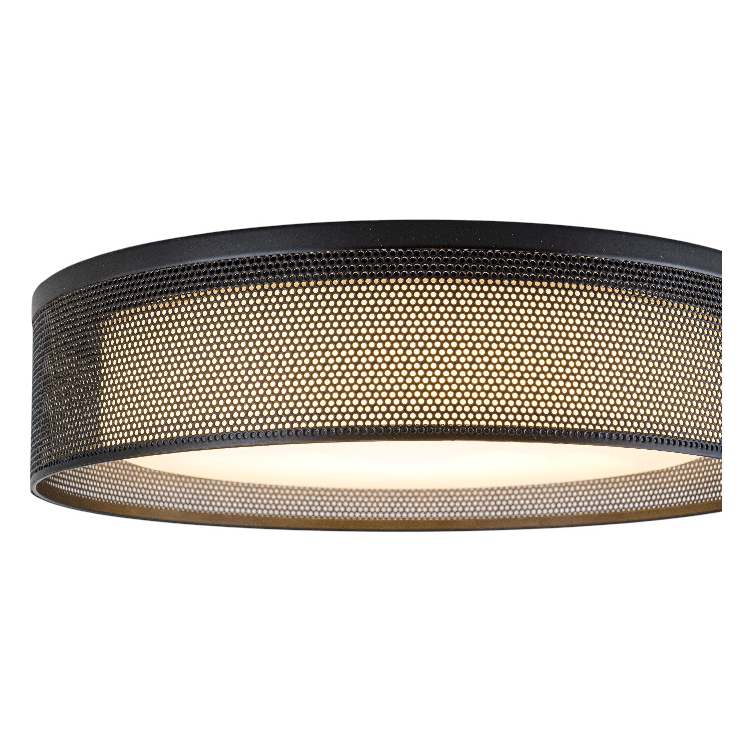 Glowlings 1-Light Modern 13"Wide Black Round LED Flush Mount with 5-CCT Selectable Switch