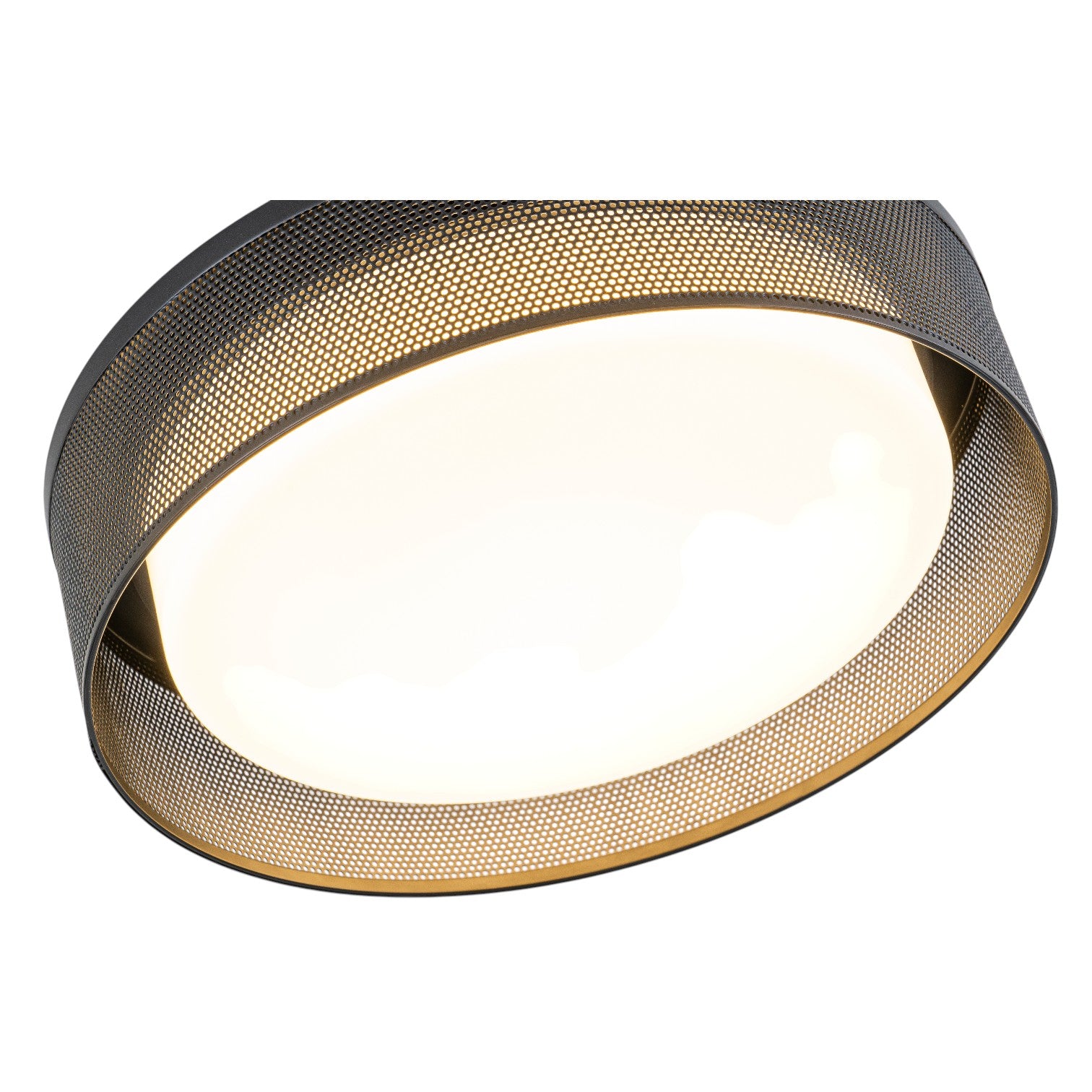 Glowlings 1-Light Modern 13"Wide Black Round LED Flush Mount with 5-CCT Selectable Switch