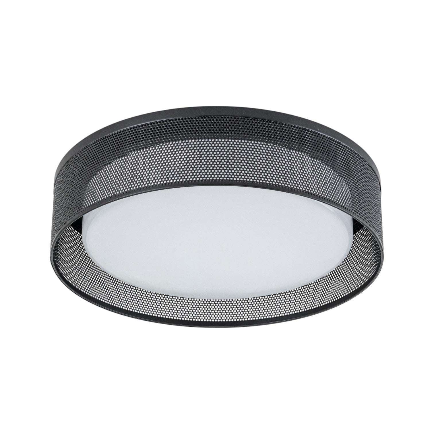 Glowlings 1-Light Modern 13"Wide Black Round LED Flush Mount with 5-CCT Selectable Switch