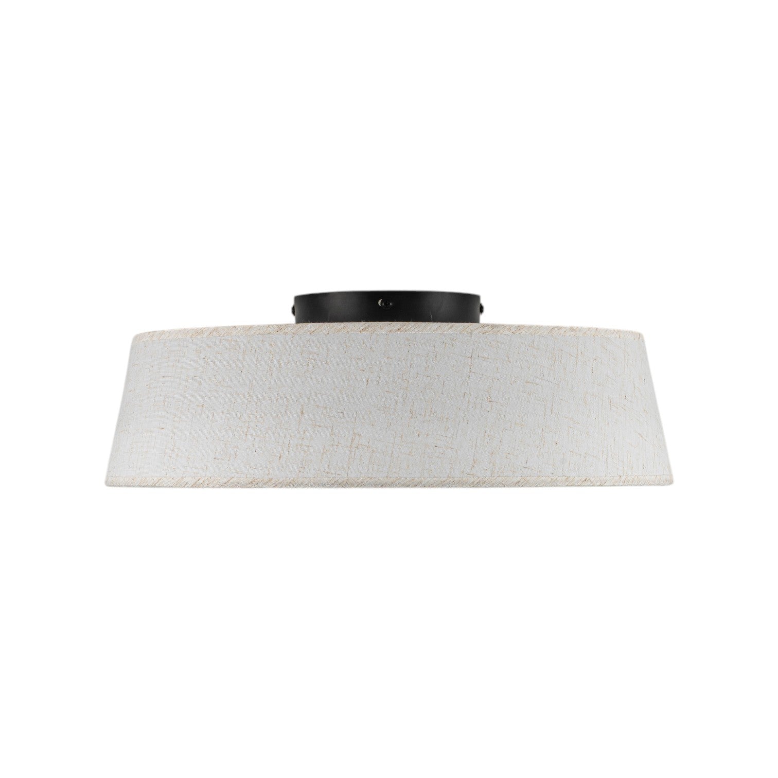 Glowlings 1-Light Modern Bladeless Linen Fabric Shade Drum LED Ceiling Fan with Remote