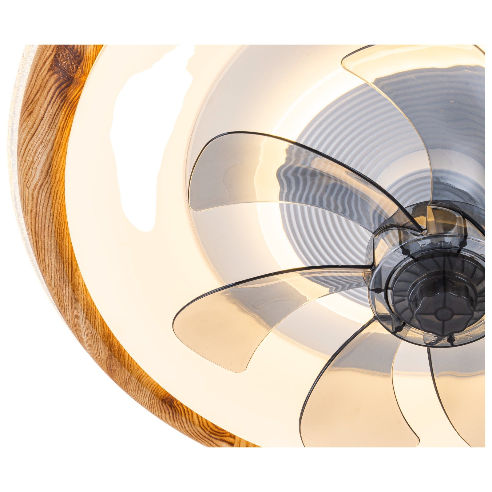 Glowlings 1-Light Modern Dimmable Wood LED Smart Ceiling Fan with Light