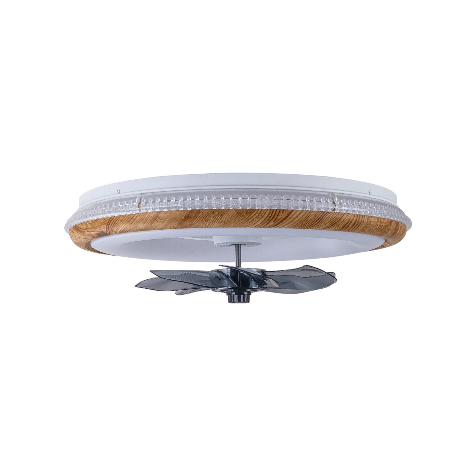 Glowlings 1-Light Modern Dimmable Wood LED Smart Ceiling Fan with Light