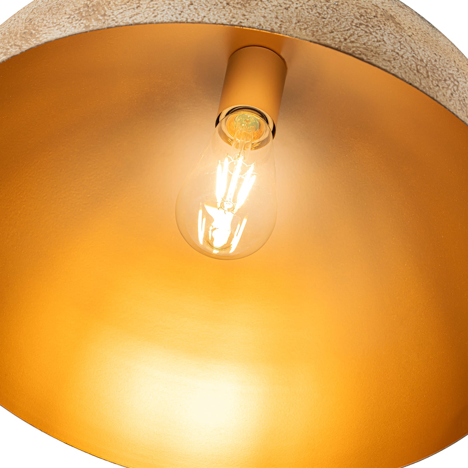 Glowlings 1-flammige, moderne Pendelleuchte mit Kuppel, 40,6 cm breit, Sandy Mud, Inselleuchte