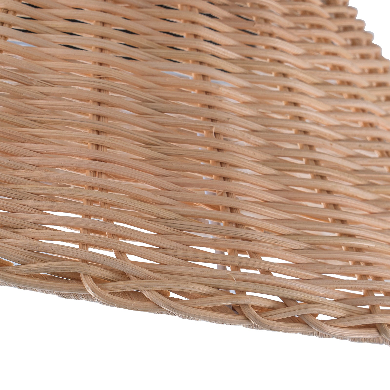Glowlings 1-Light Farmhouse 14"Wide Dome Rattan LED Flush Mount Ceiling Light