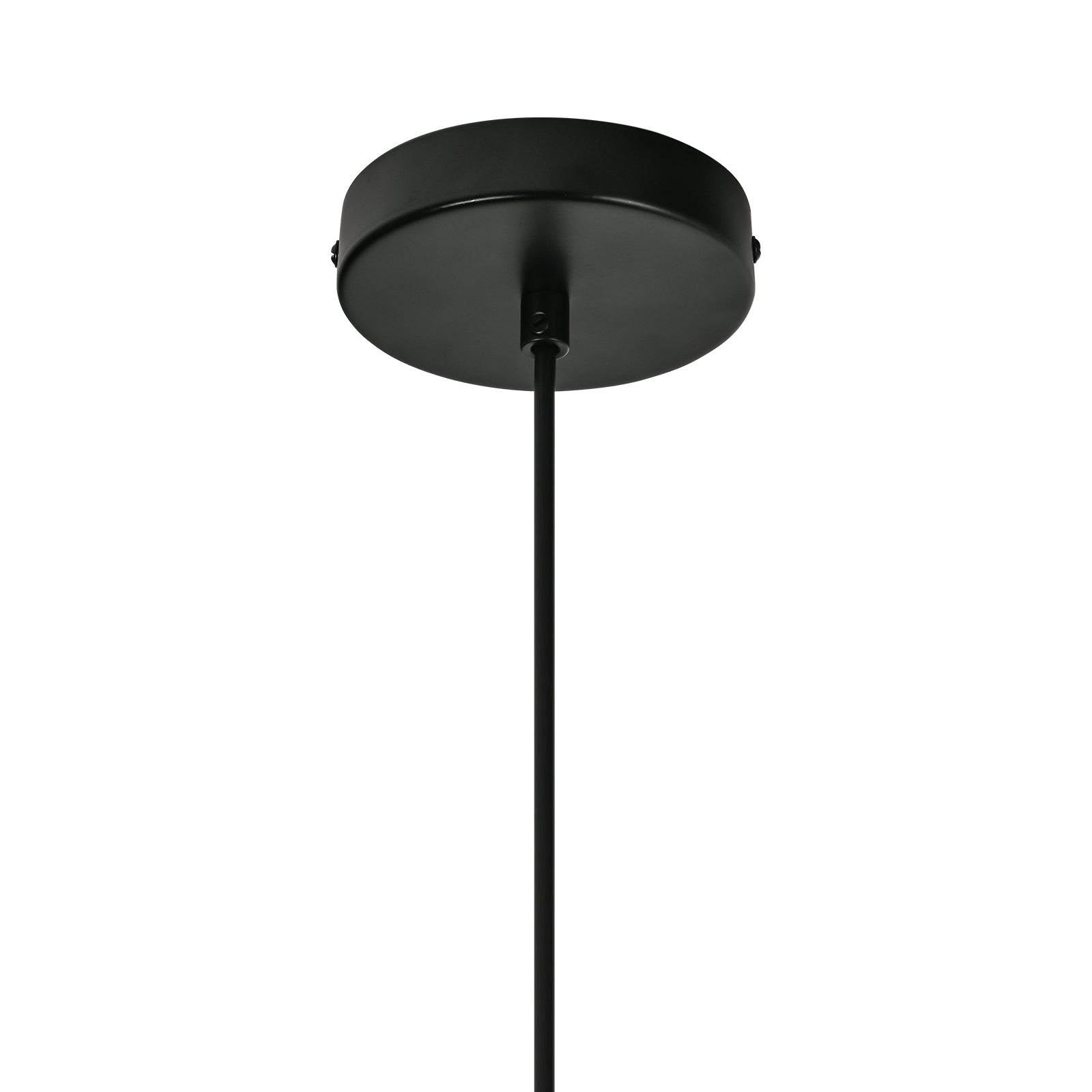 Glowlings 1-flammige Farmhouse-Pendelleuchte, 61 cm breit, übergroßer Kegel, handgewebtes Rattan