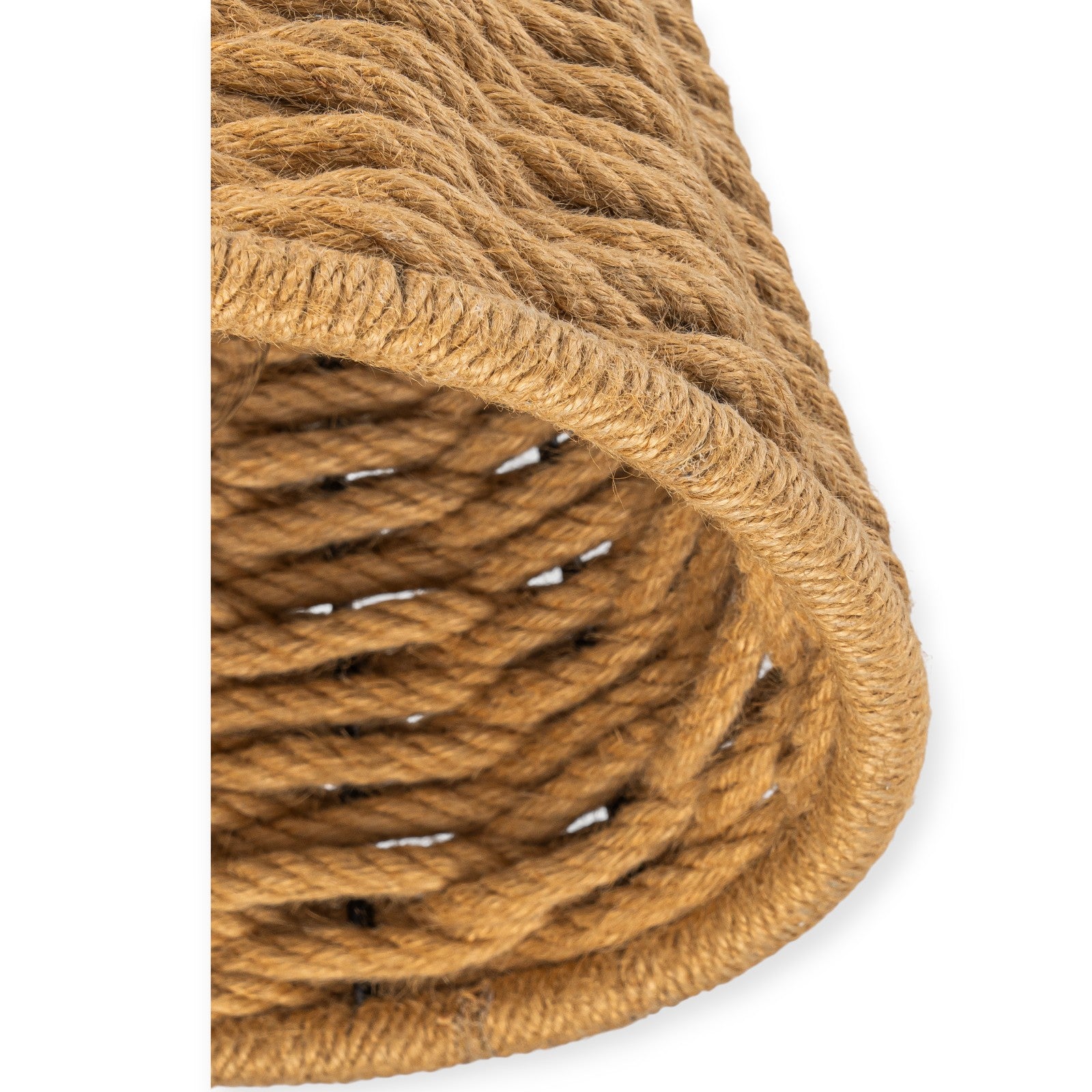 Glowlings 1-Light Farmhouse 12"Wide Natural Hand-Woven Rattan Rope Cone Pendant Light