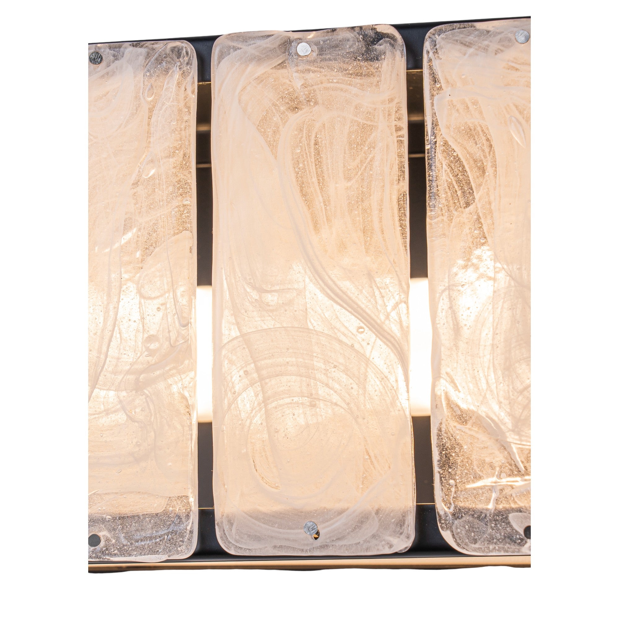 Glowlings 1-Light Modern 25"Wide Frosted Cloud Glass Rectangular LED Bathroom Vanity Light