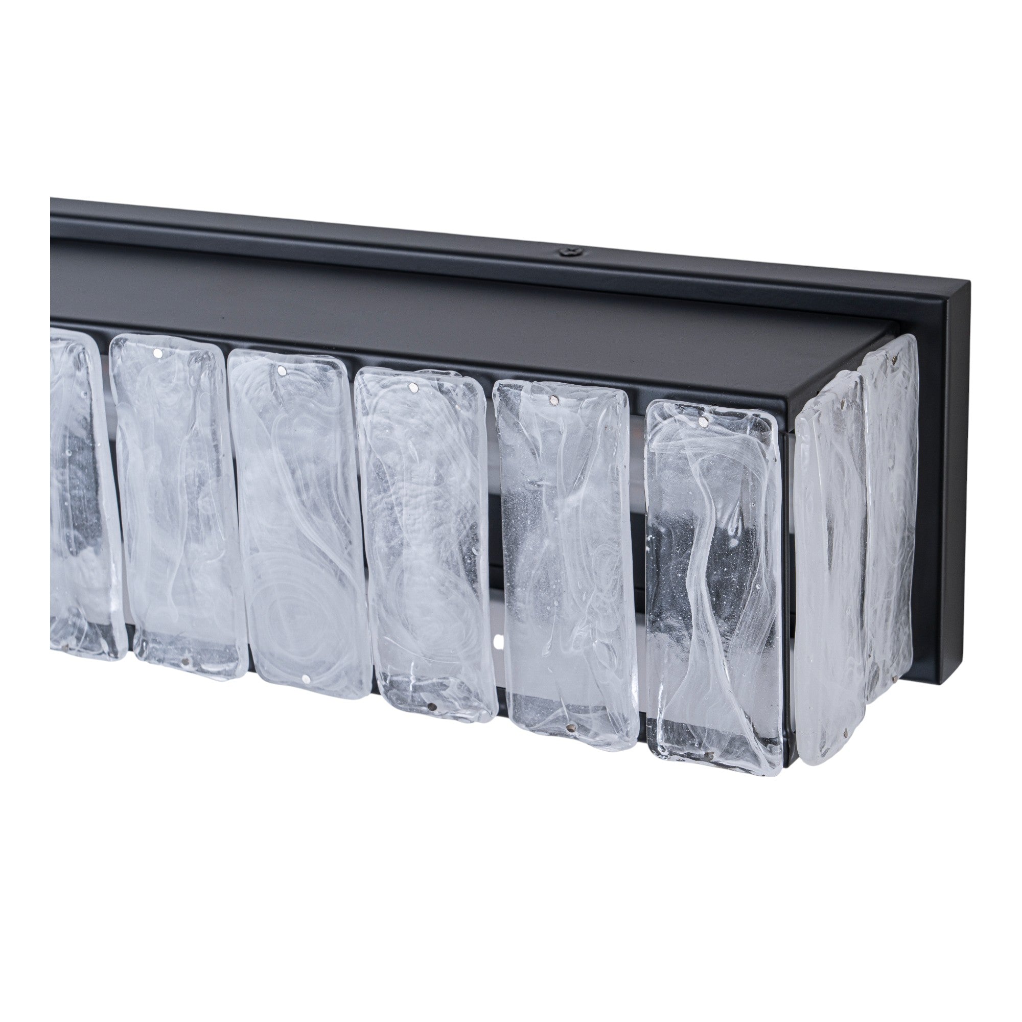 Glowlings 1-Light Modern 25"Wide Frosted Cloud Glass Rectangular LED Bathroom Vanity Light