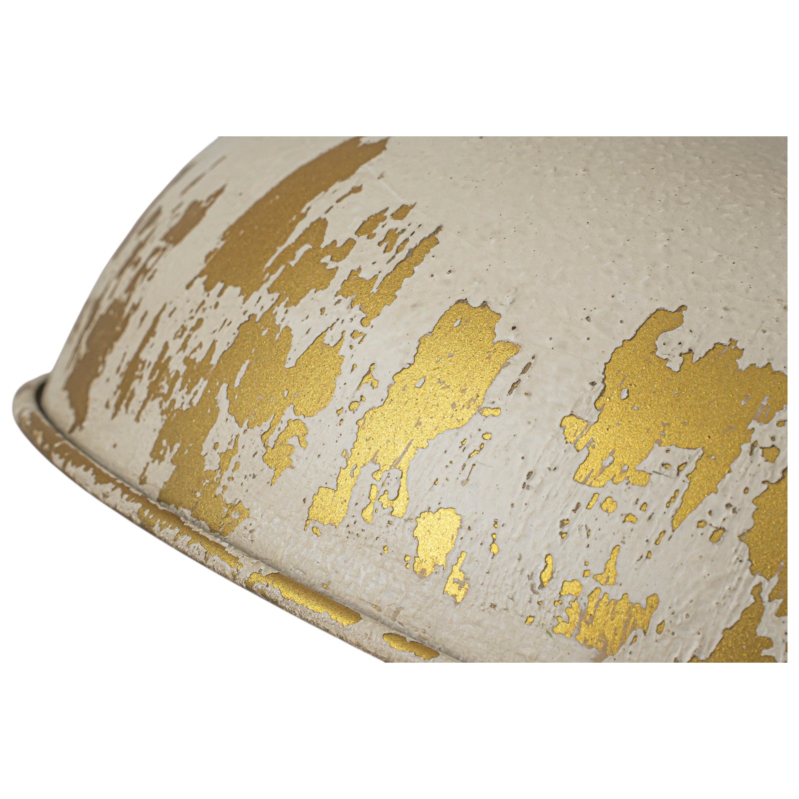 Glowlings 1-Light Industrial Antique Gold Distressing Small Dome Pendant Light Island Light