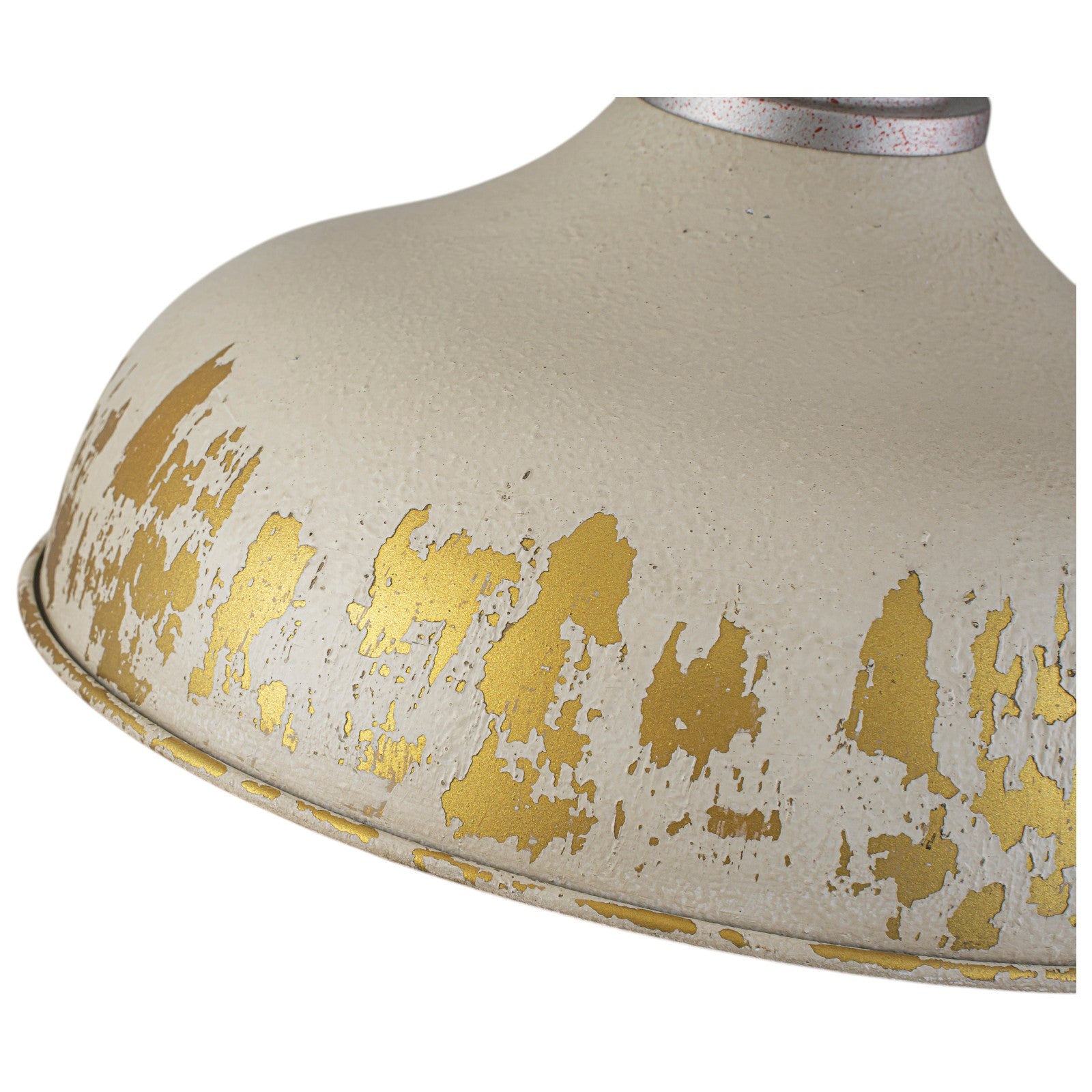 Glowlings 1-Light Industrial Antique Gold Distressing Small Dome Pendant Light Island Light