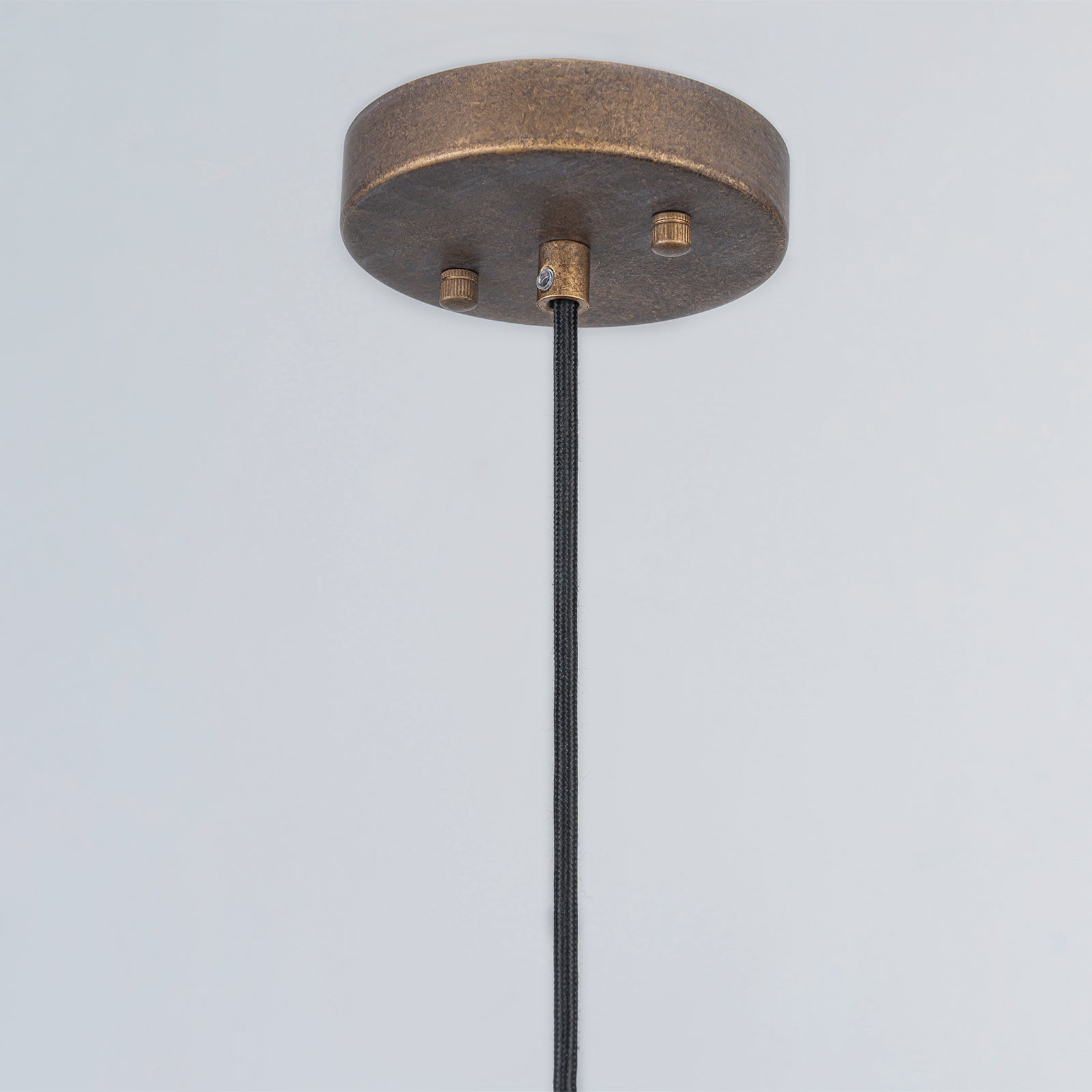 Glowlings 1-flammige, industrielle Pendelleuchte, 50,8 cm breit, geölte Bronze/Antikgold
