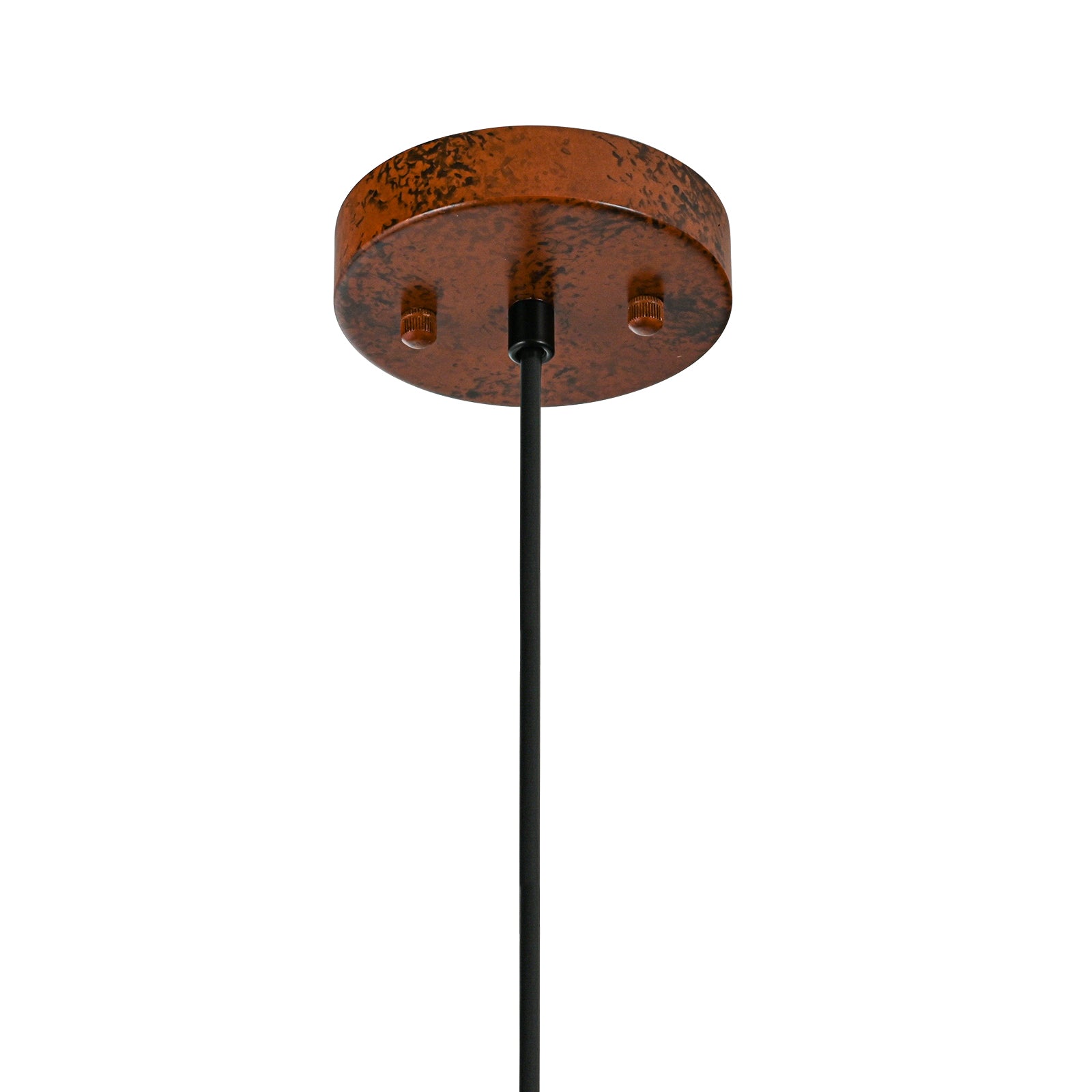 Glowlings 1-Light Industrial Large Brown Dome Pendant Light Island Light