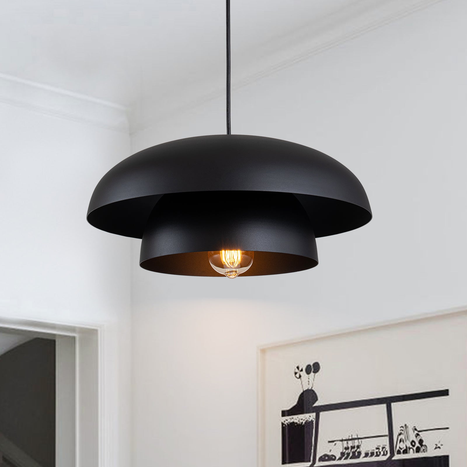 Modern dome pendant light outlet