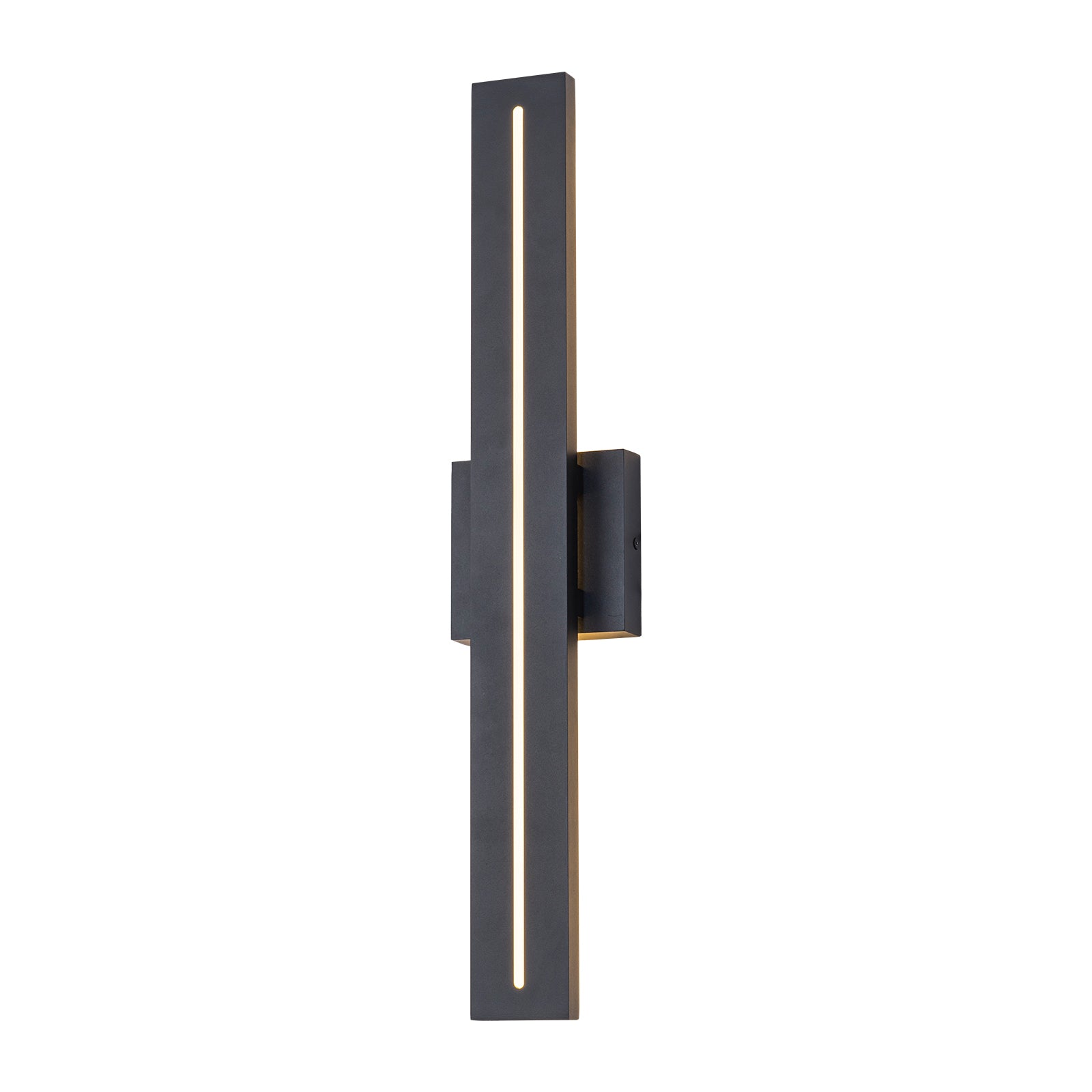 Glowlings 1-Light Minimalist 24"High IP54 Slim Vertical Porch Outdoor LED Wall Sconce