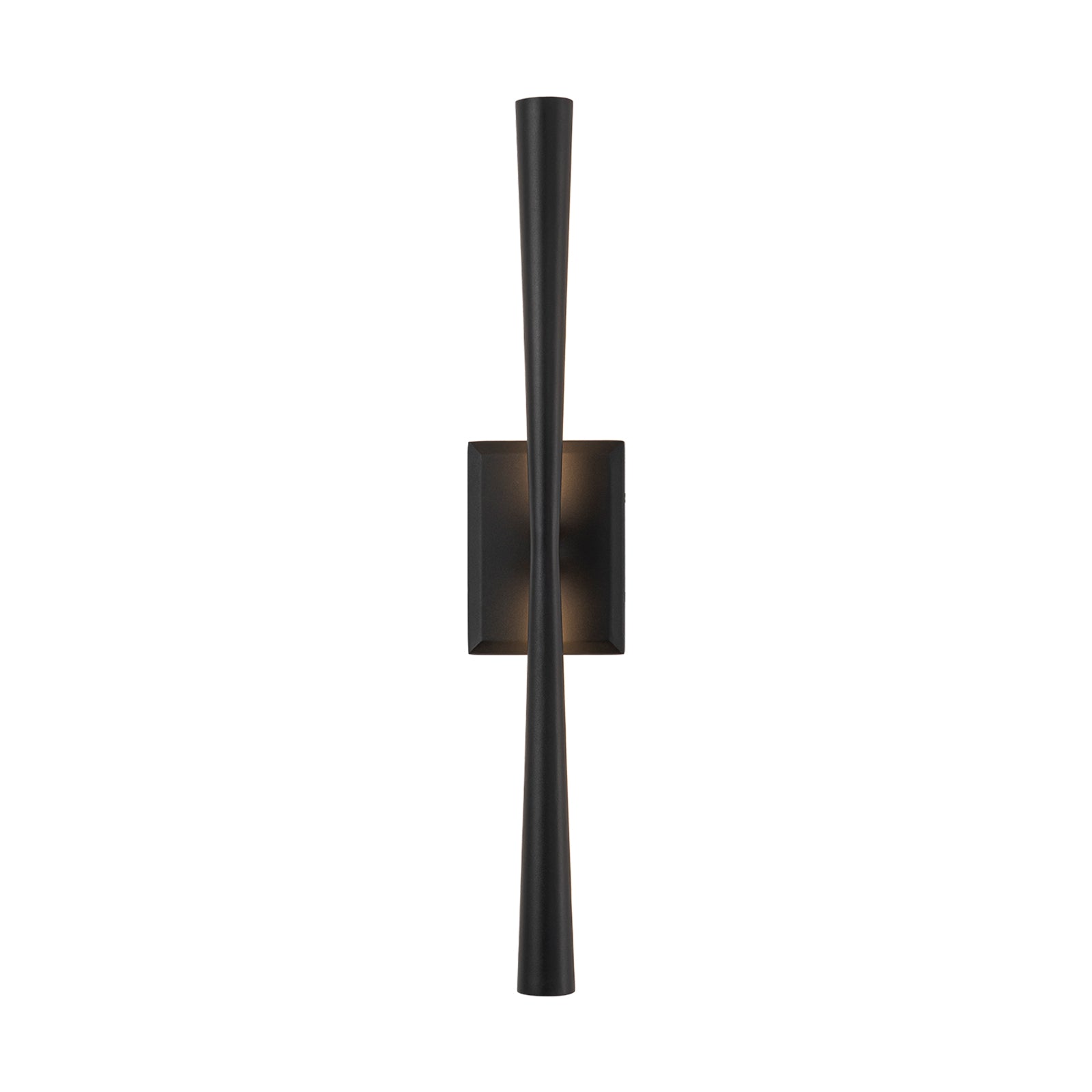 Glowlings 1-Light Minimalist 24"High Tapered Hourglass Dimmable LED Wall Sconce