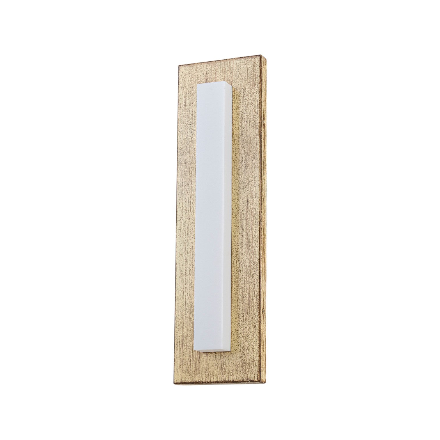 Glowlings 1-Light Modern Farmhouse 17"High Linear Weathered Wood Finish Outdoor LED Wall Sconce