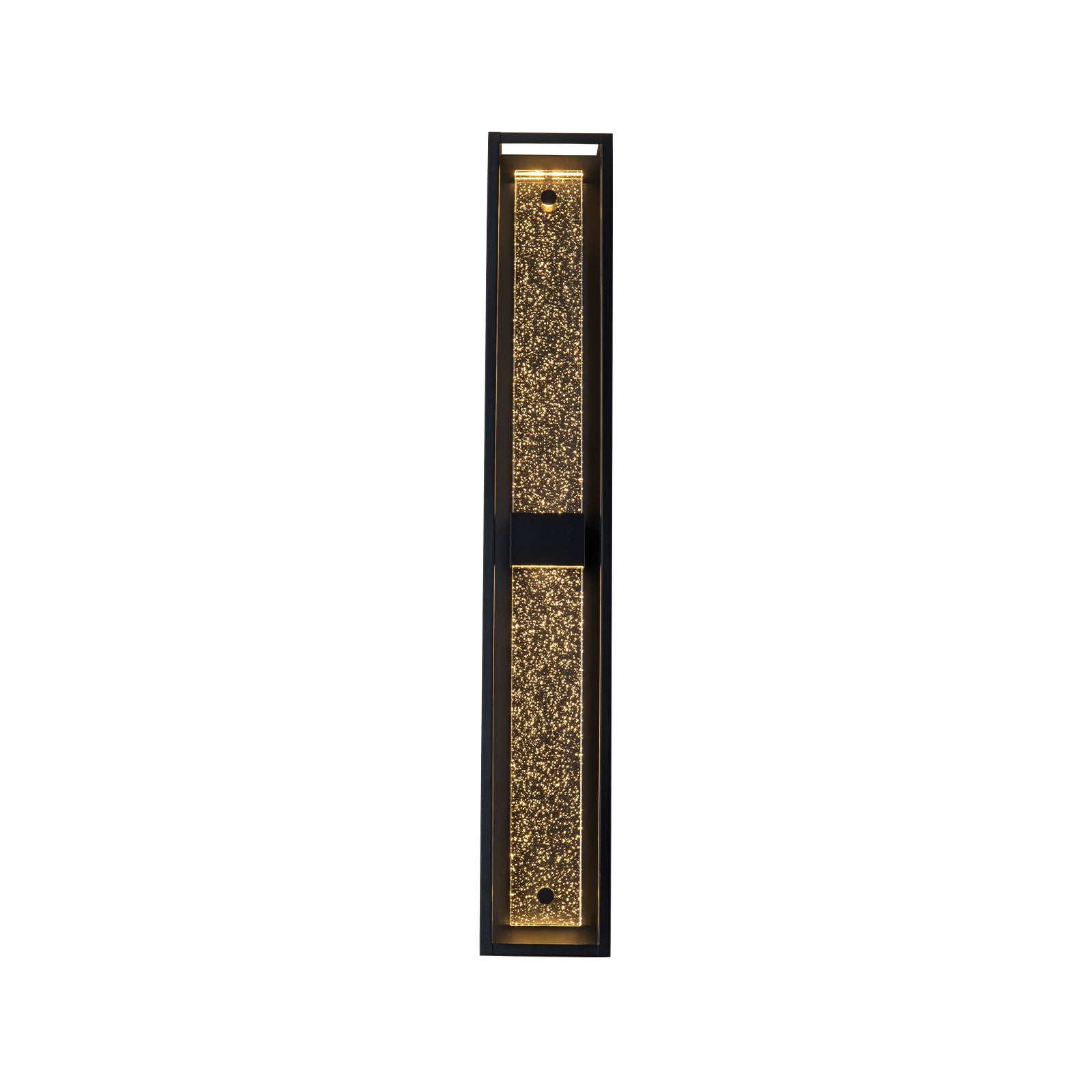 Glowlings 1-Ligh 32"High Modern IP54 Linear LED Outdoor Wall Sconce Porch Light with Clear Bubble Crystal