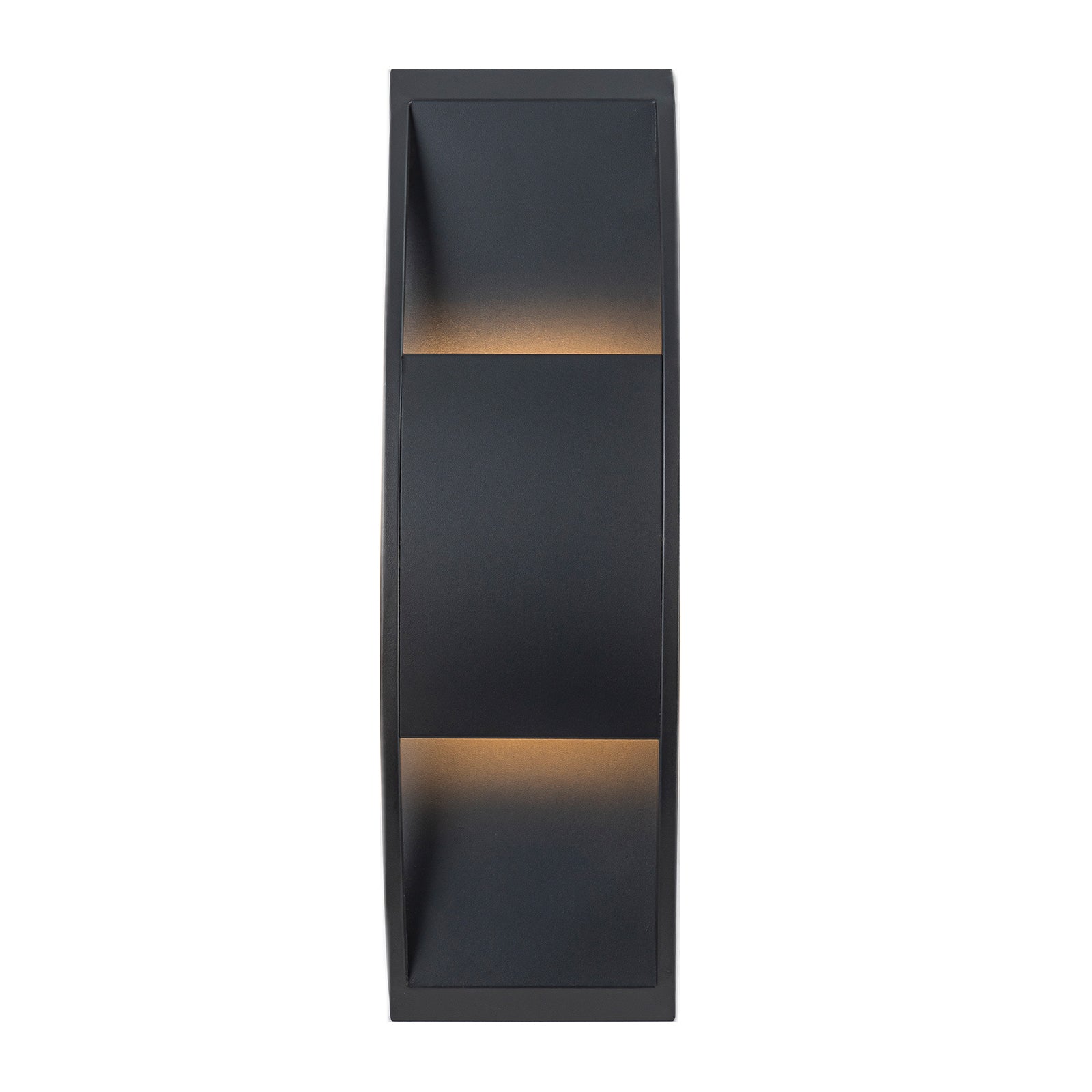 Glowlings 1-Light Modern 16"High Black IP54 Arched Integrated LED Outdoor Wall Sconce