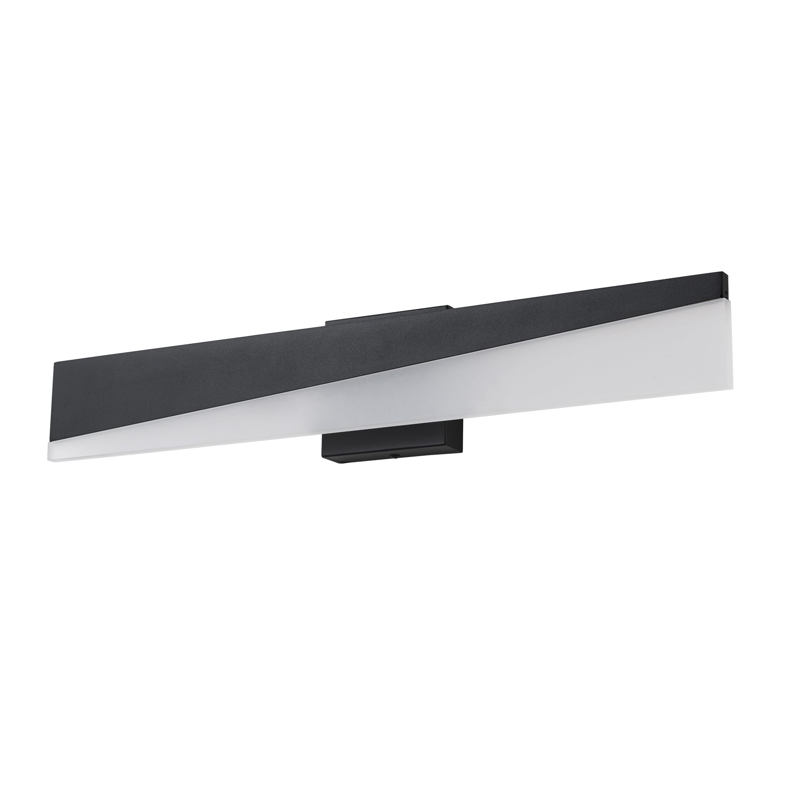 Glowlings 1-Light Modern 24"Wide Black Linear LED Wall Sconce Bath Vanity Light