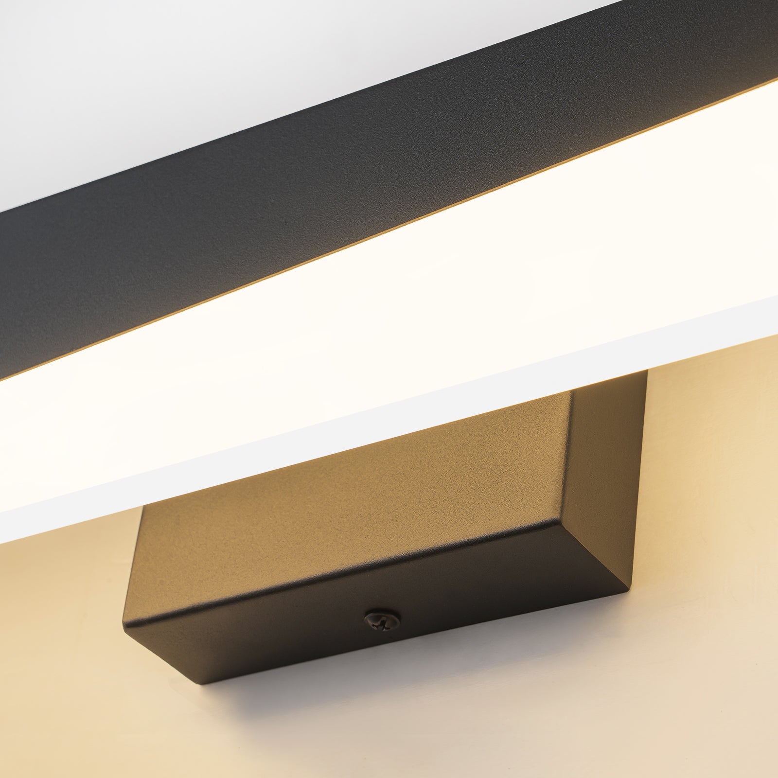 Glowlings 1-Light Modern 24"Wide Black Linear LED Wall Sconce Bath Vanity Light