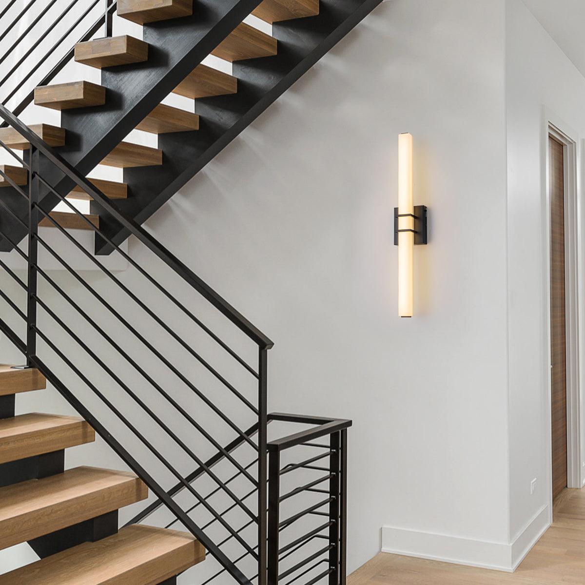 Glowlings 1-Light Modern 24"Wide 3000/4500/6000K Linear Wall Sconce Bathroom Vanity Light with 3CCT