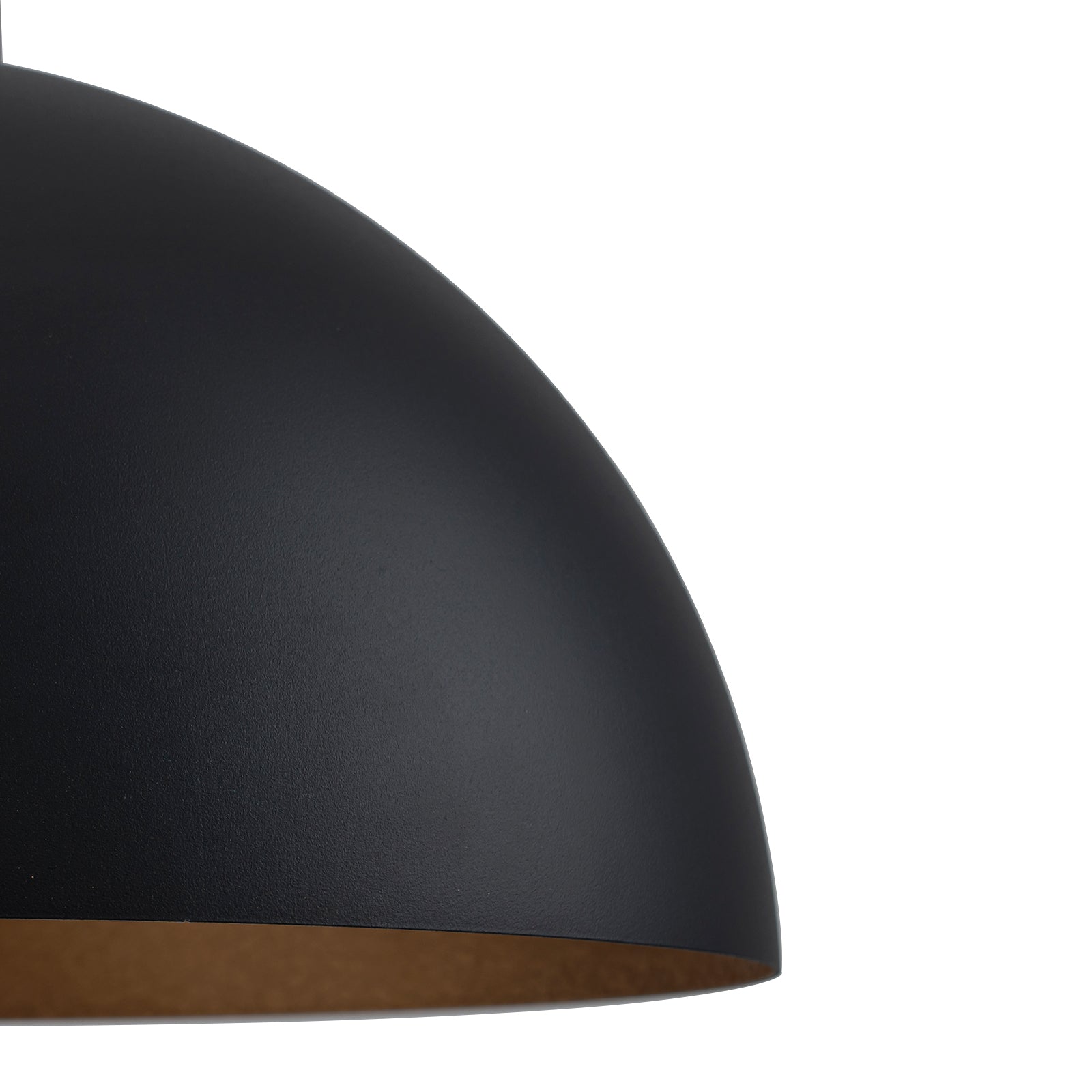 Glowlings 1-Light Modern 11"Wide Green/Black Small Dome Pendant Light