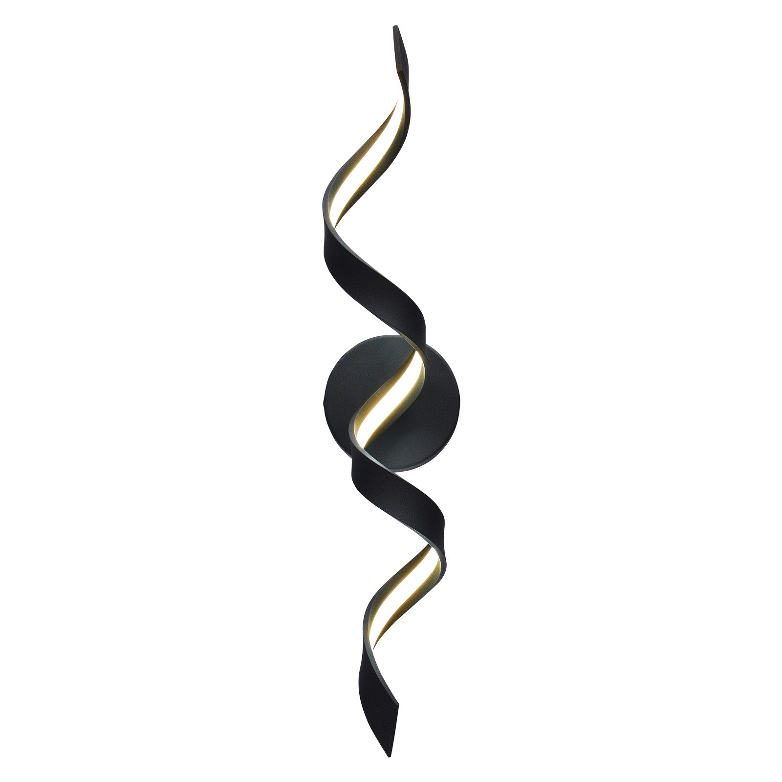Glowlings 1-Light Modern Dimmable Spiral Design LED Vanity Light for Bathroom Living Room