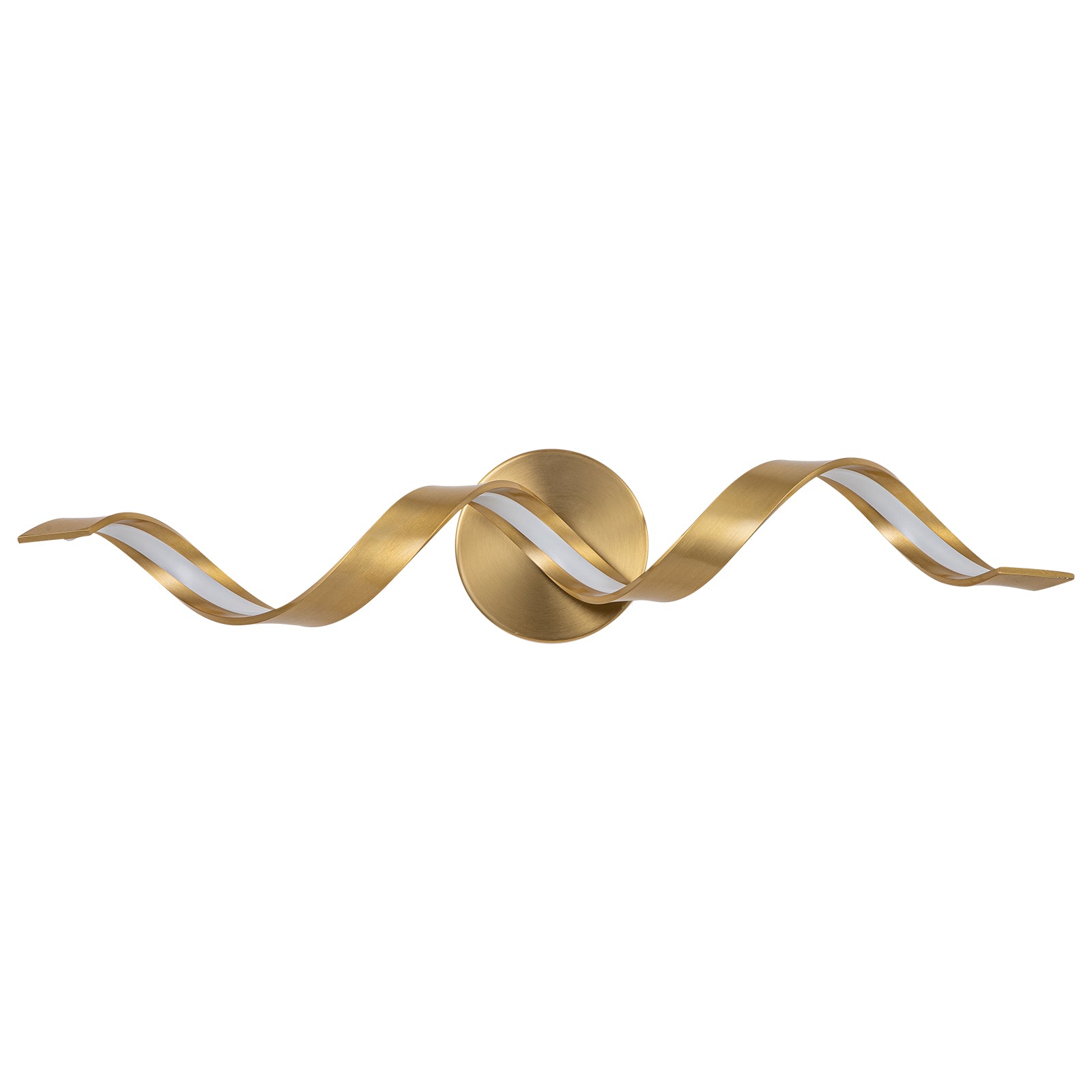 Glowlings 1-Light Modern Dimmable Spiral Design LED Vanity Light for Bathroom Living Room