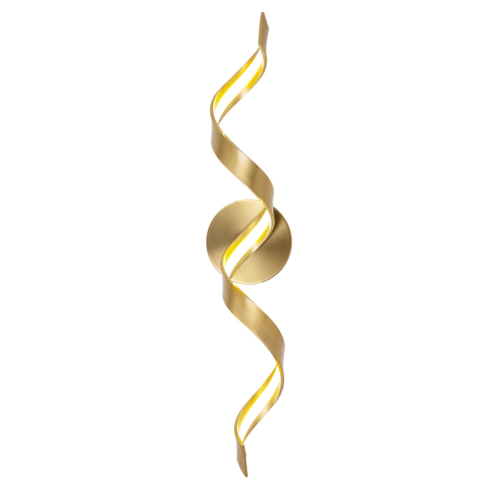 Glowlings 1-Light Modern Dimmable Spiral Design LED Vanity Light for Bathroom Living Room