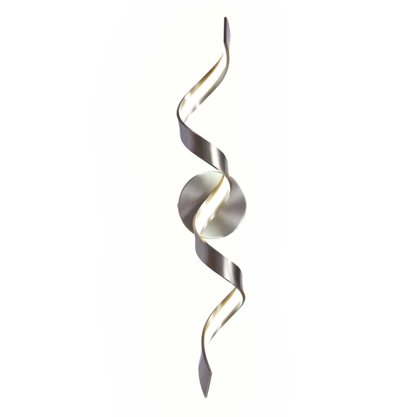 Glowlings 1-Light Modern Dimmable Spiral Design LED Vanity Light for Bathroom Living Room