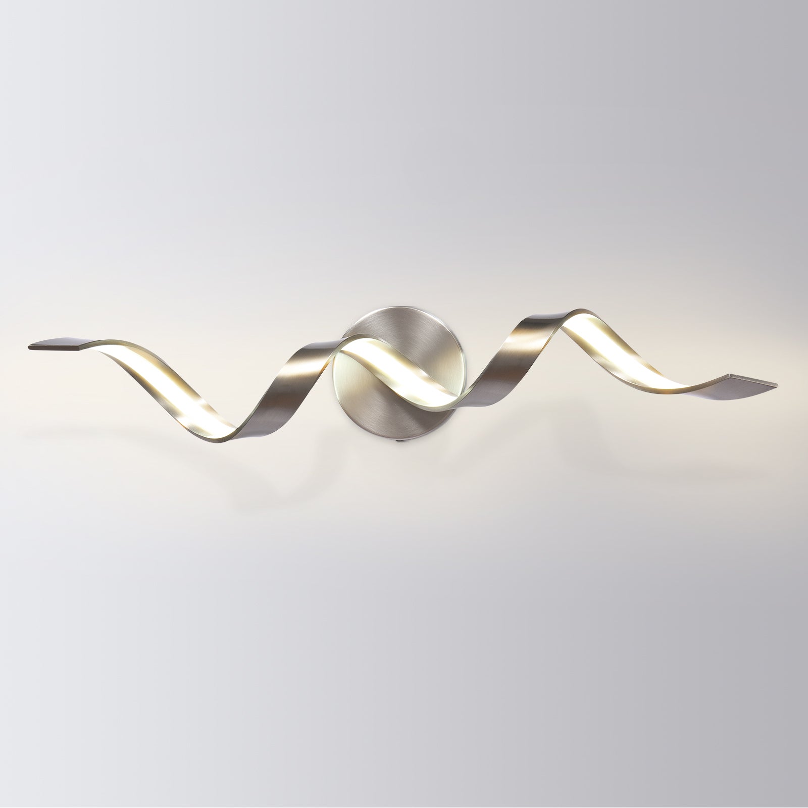 Glowlings 1-Light Modern Dimmable Spiral Design LED Vanity Light for Bathroom Living Room