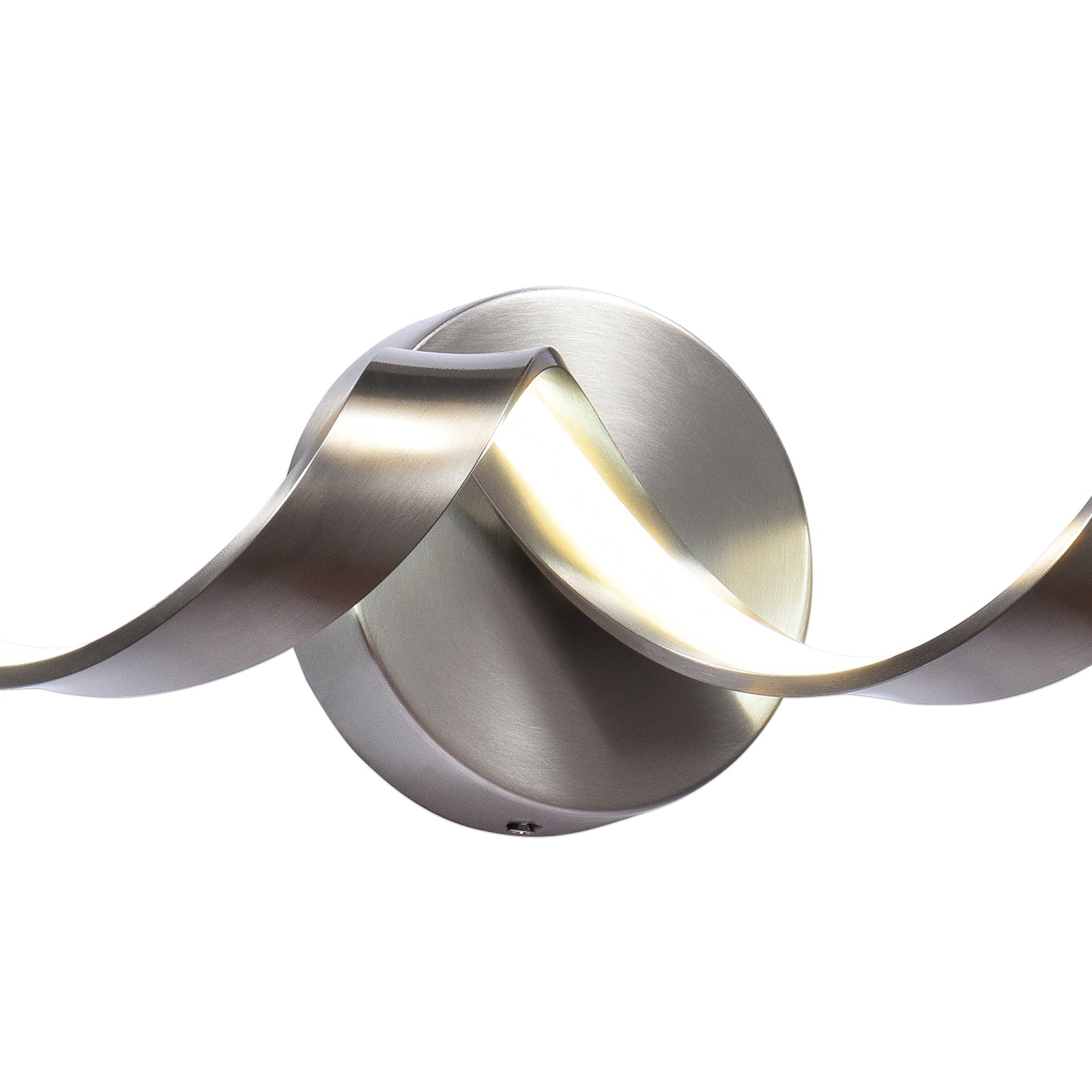 Glowlings 1-Light Modern Dimmable Spiral Design LED Vanity Light for Bathroom Living Room