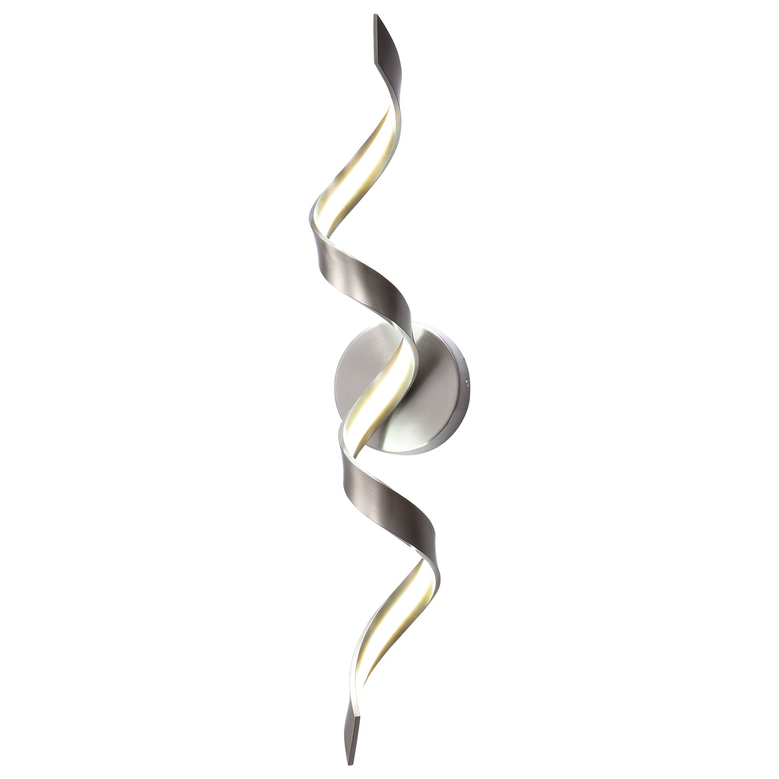 Glowlings 1-Light Modern Dimmable Spiral Design LED Vanity Light for Bathroom Living Room