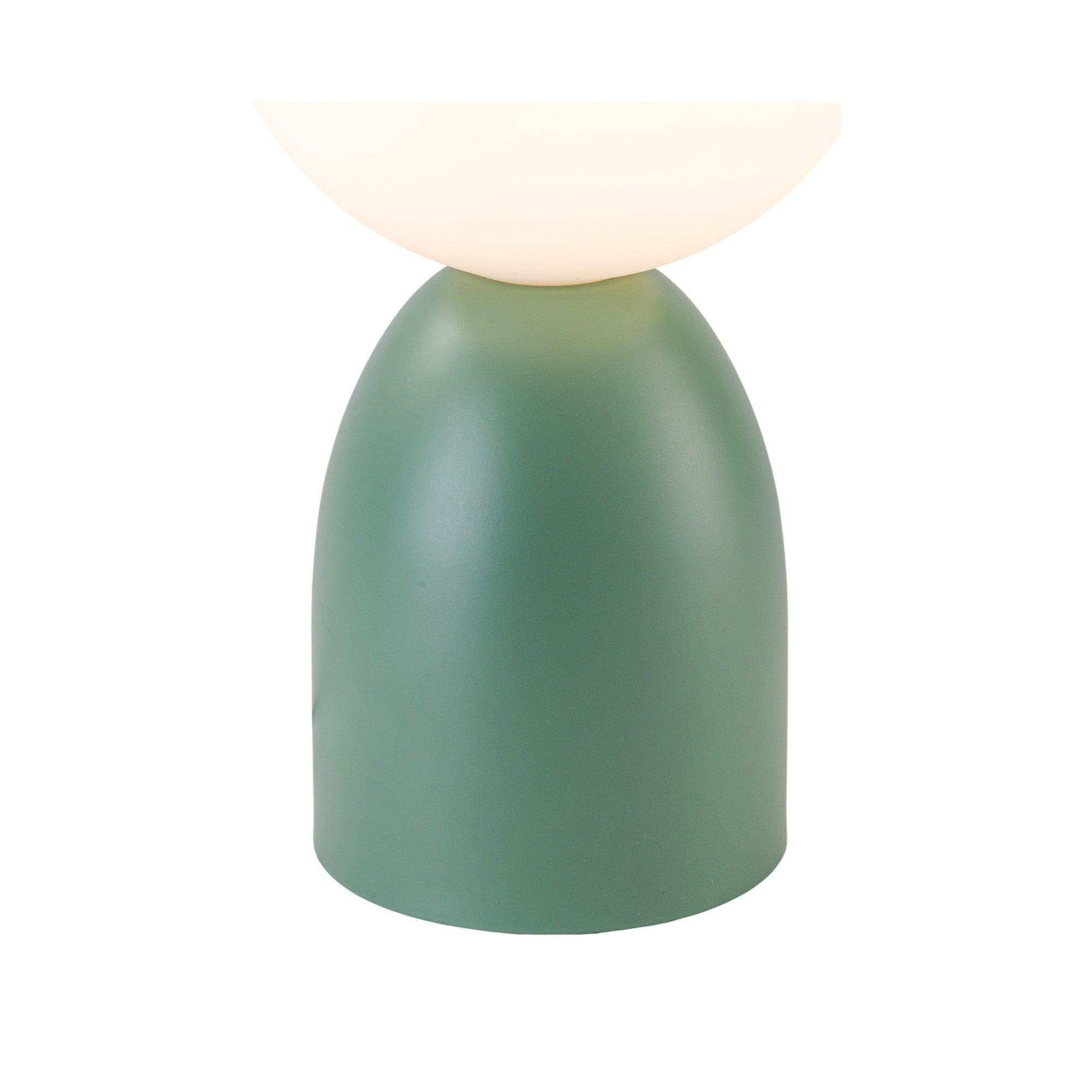 Glowlings 1-Light Modern Green Opal Glass Small Side Table Lamp