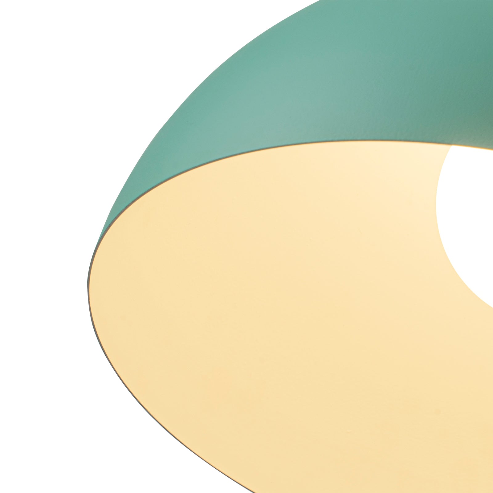 Glowlings 1-Light Modern 11"Wide Green/Black Small Dome Pendant Light