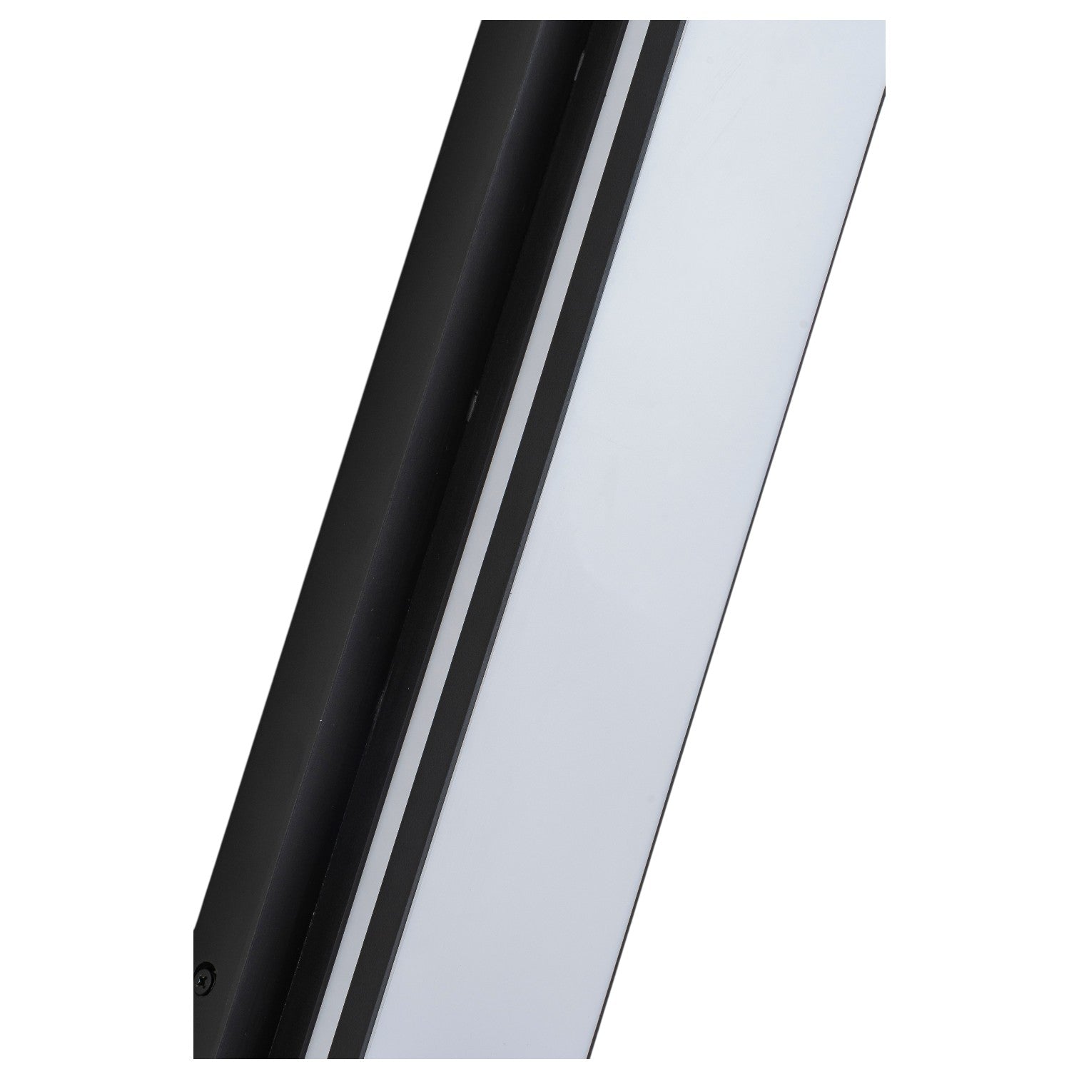 Glowlings 1-Light Modern IP44 Matte Black Linear Warm White 3000K LED Outdoor Wall Sconce