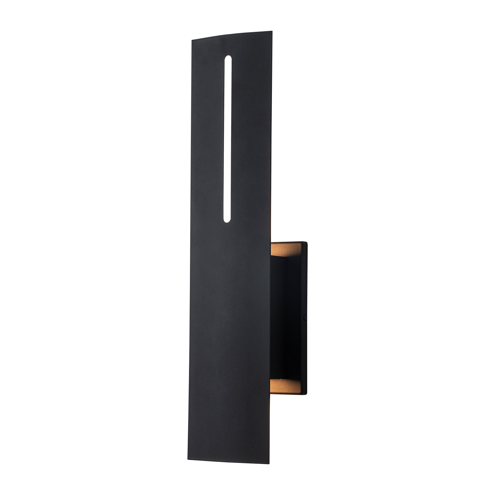 Glowlings 1-Light Modern 20"High IP54 Textured Black Up & Down LED Outdoor Wall Sconce