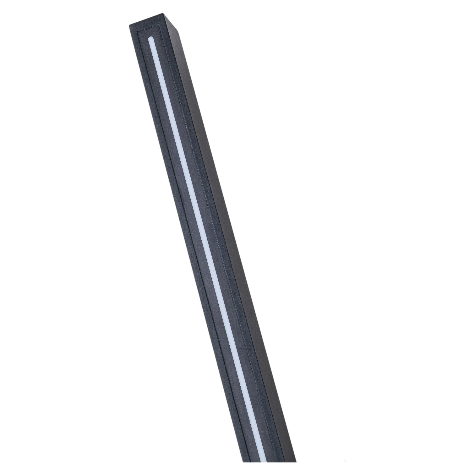 Glowlings 1-Light Modern 24"High Linear Black LED Outdoor Wall Sconce, IP54 Waterproof Exterior Lights for House
