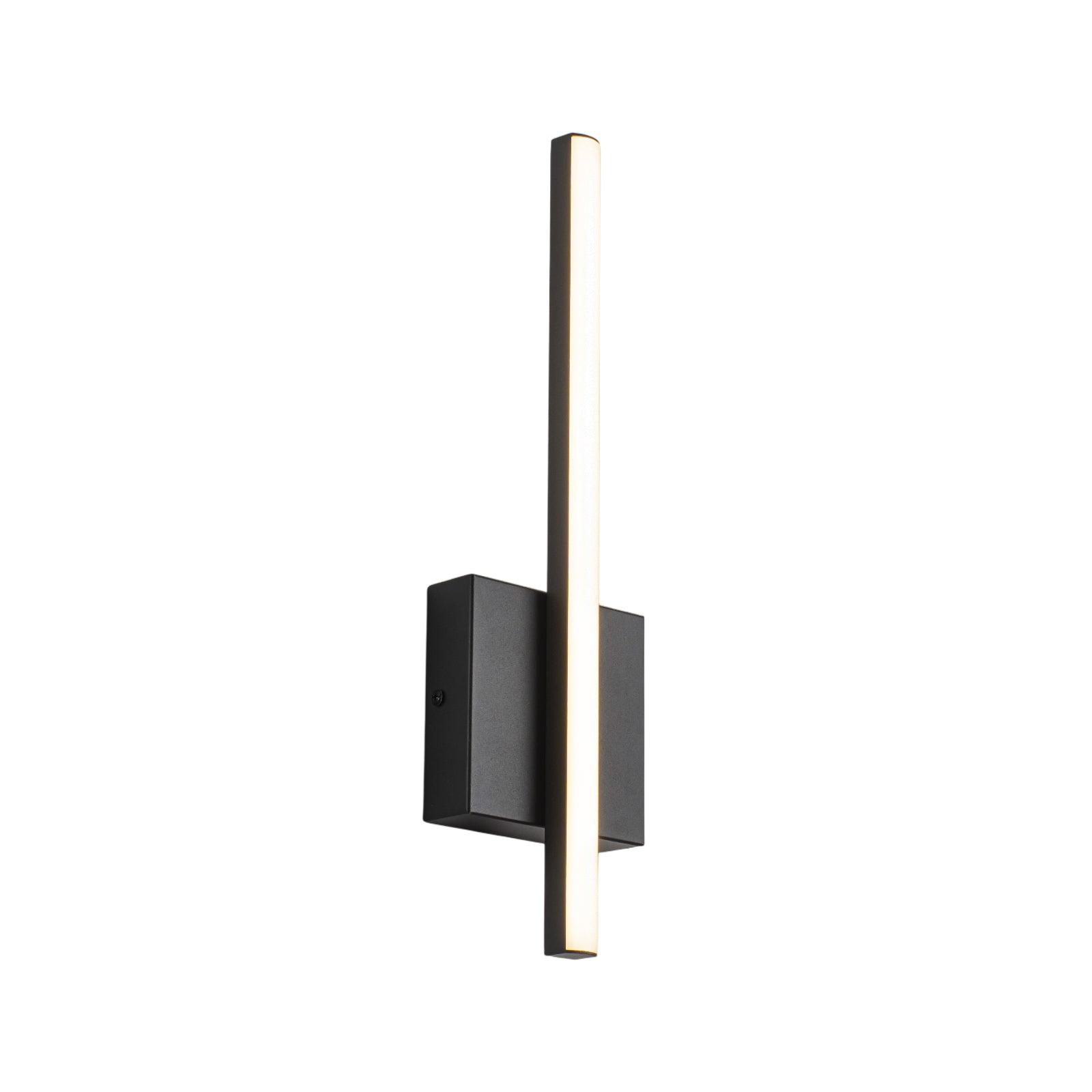 Glowlings Modern 1-Light Linear Dimmable 3000K Matte Black LED Wall Sconce