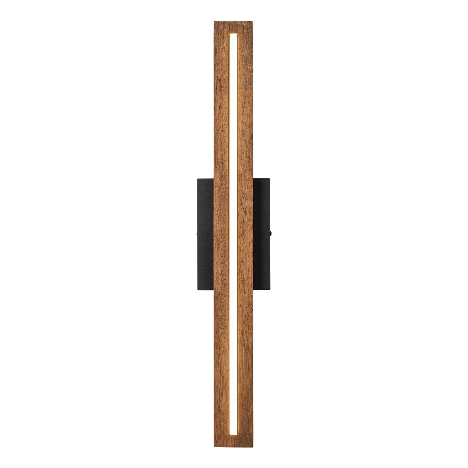 Glowlings 1/2-Light Modern Linear Wooden Indoor LED Wall Sconce