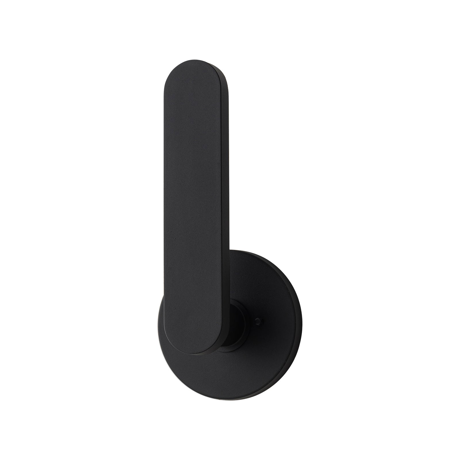Glowlings 1-flammige, moderne, 30,5 cm hohe, IP54-mattschwarze integrierte LED-Wandleuchte für den Außenbereich
