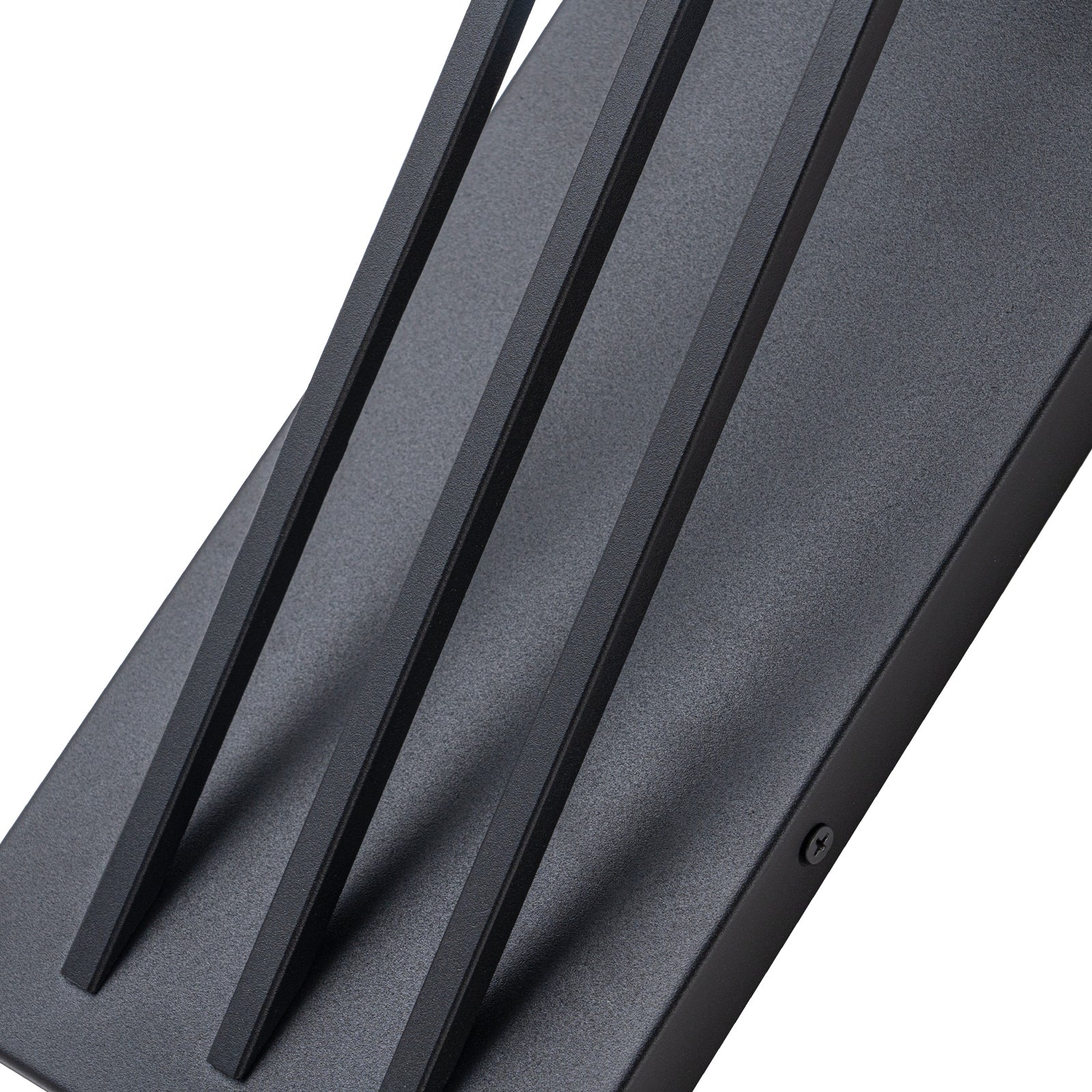 Glowlings 1-Light Modern 18"High Matte Black IP54 Rectangle LED Outdoor Wall Sconce