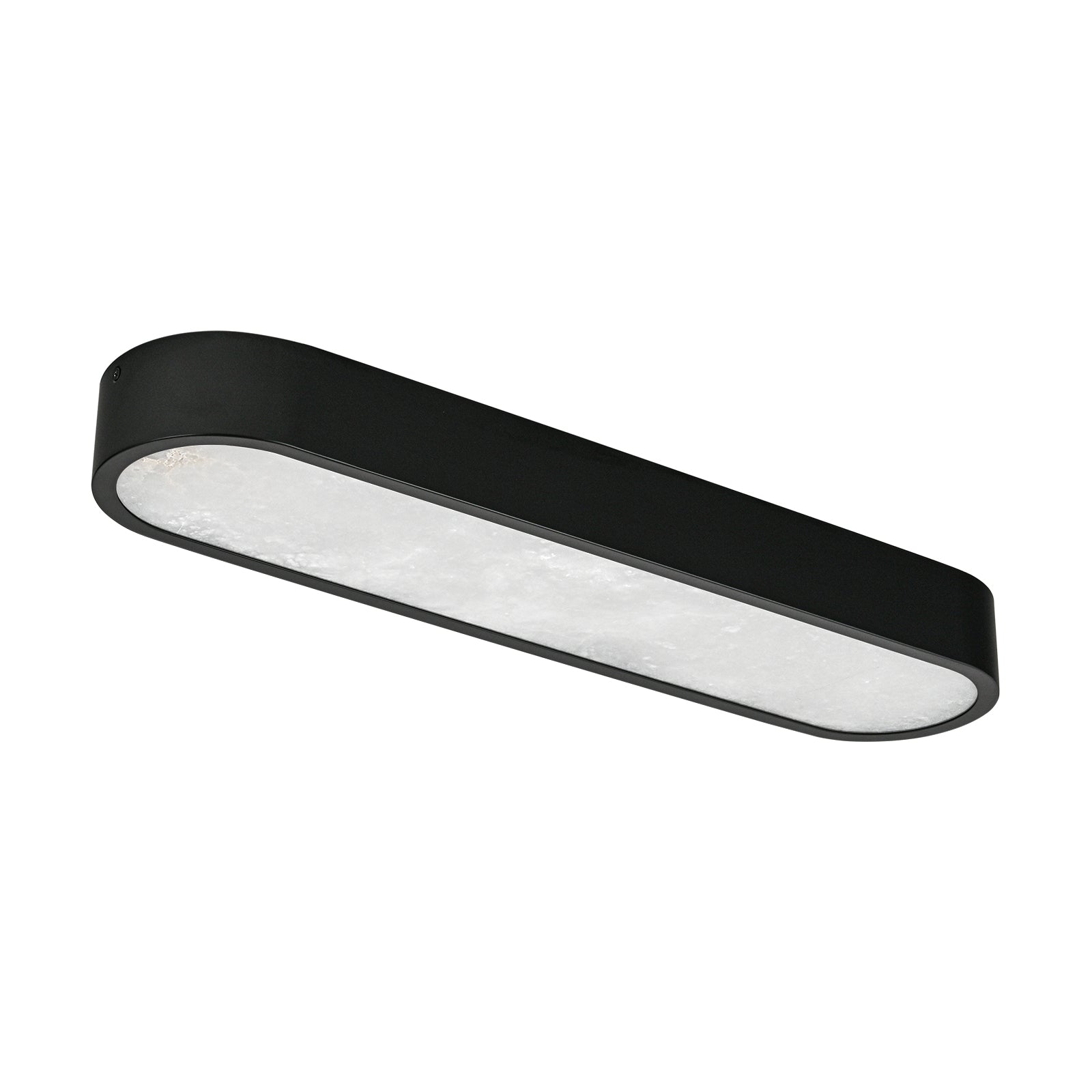 Glowlings 1-flammige, moderne 24" breite LED-Deckenleuchte aus Alabaster-Marmor