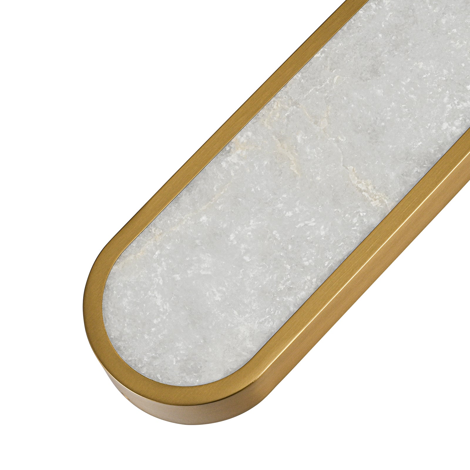 Glowlings 1-flammige, moderne 24" breite LED-Deckenleuchte aus Alabaster-Marmor